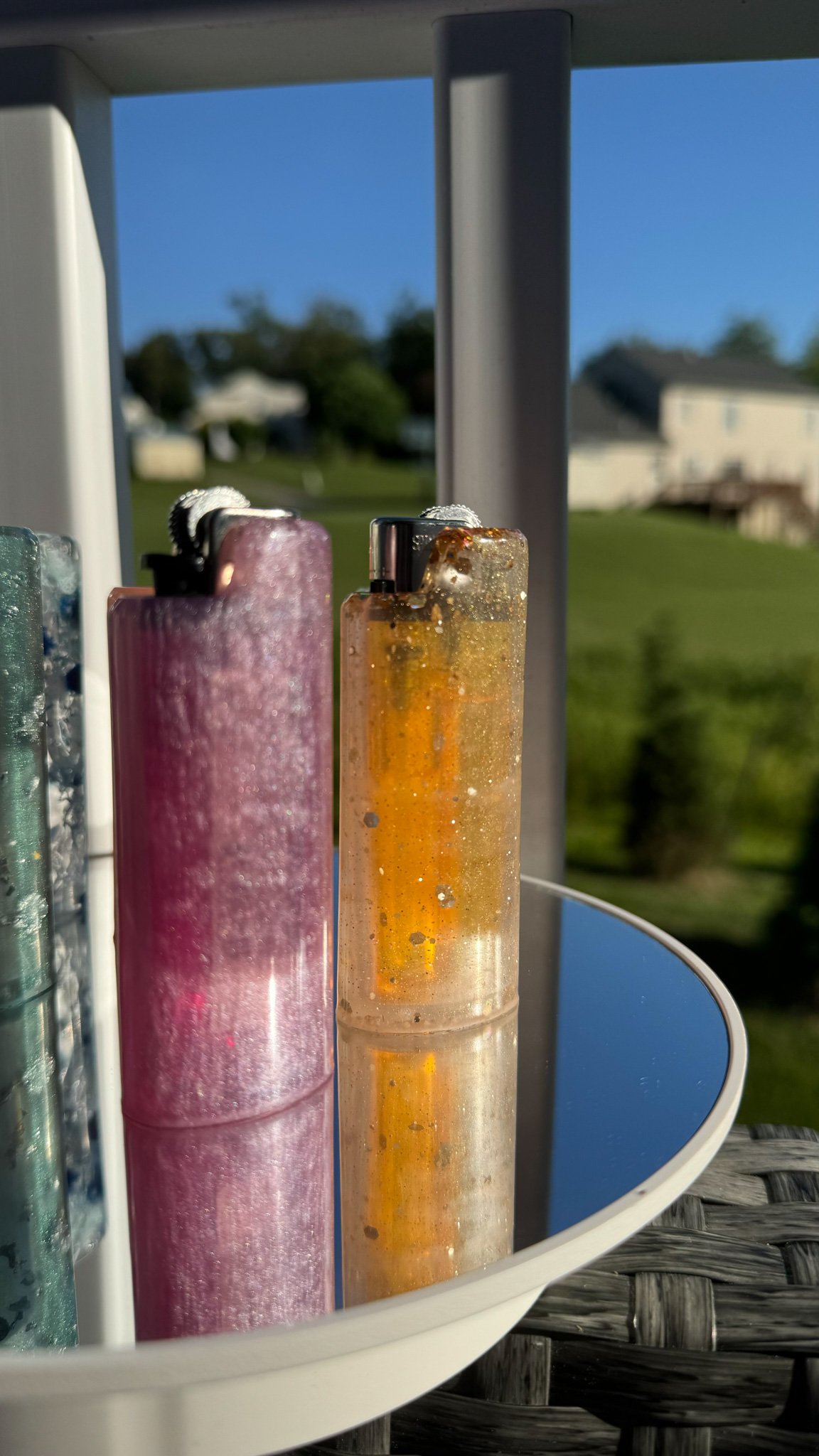 Epoxy lighter covers
