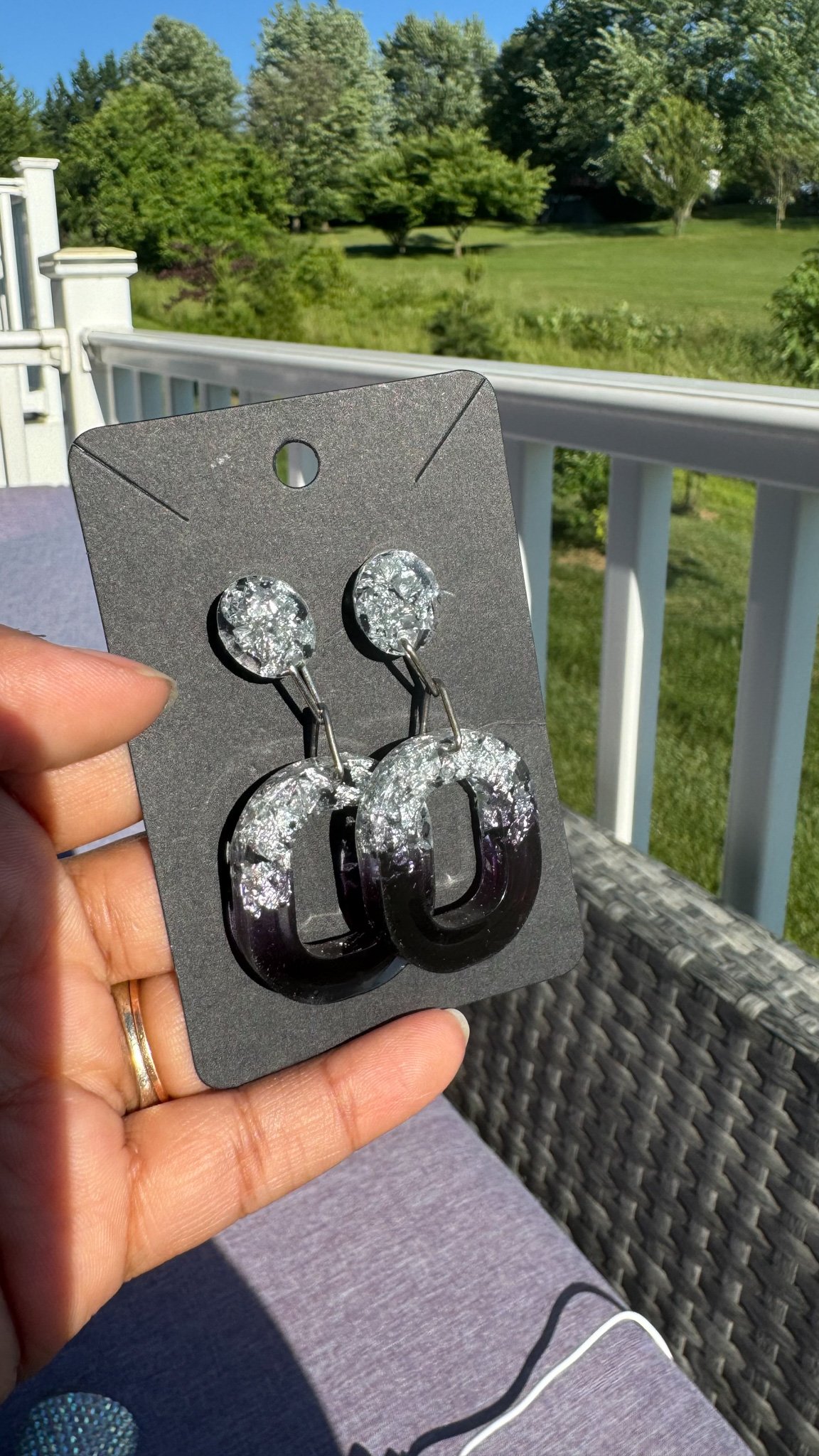 handmade Epoxy and stone Jewelry