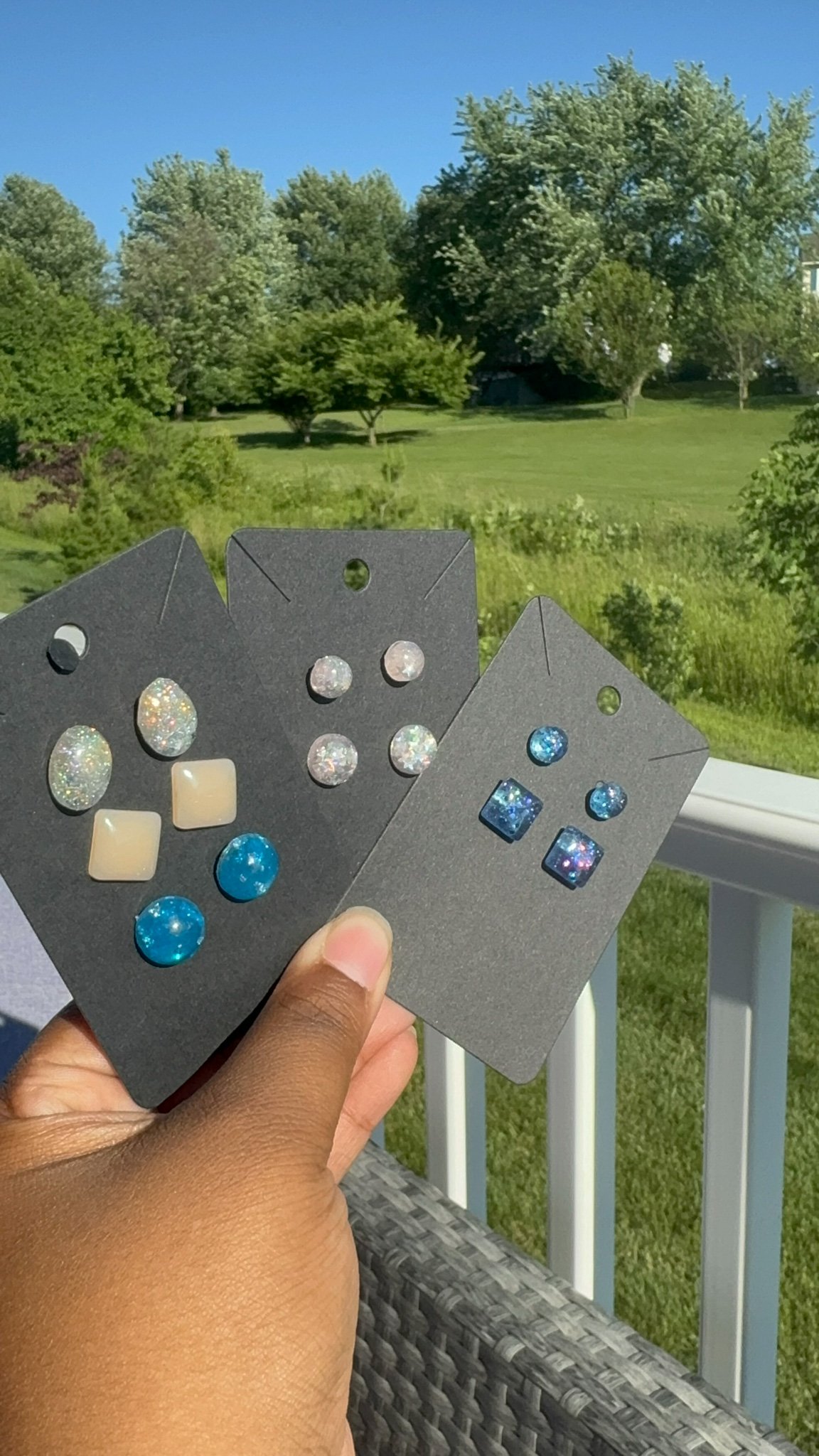 handmade Epoxy and stone Jewelry