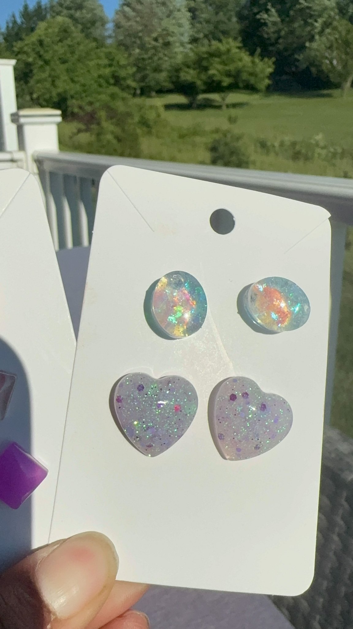 handmade Epoxy and stone Jewelry