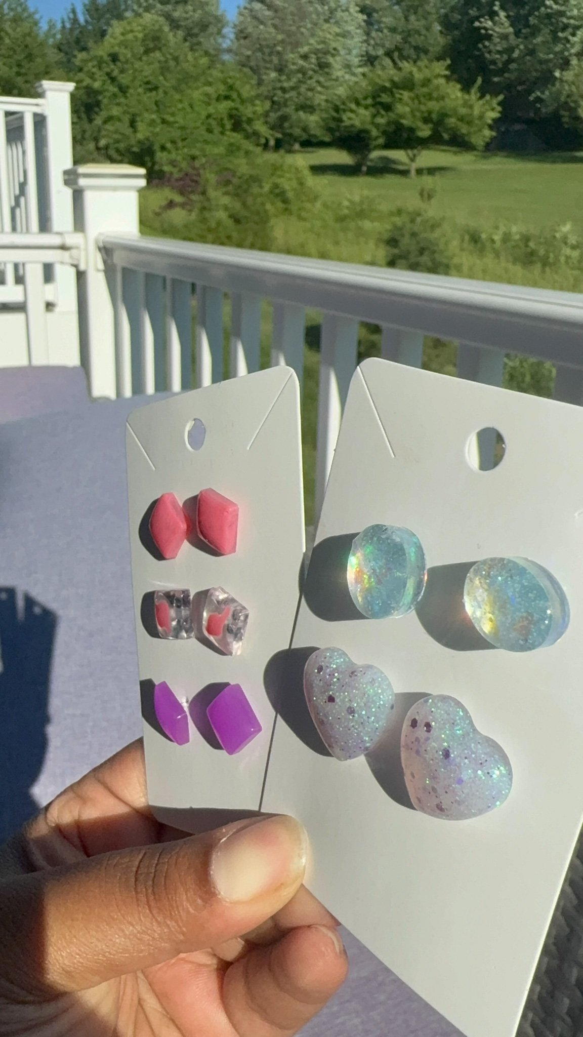 handmade Epoxy and stone Jewelry