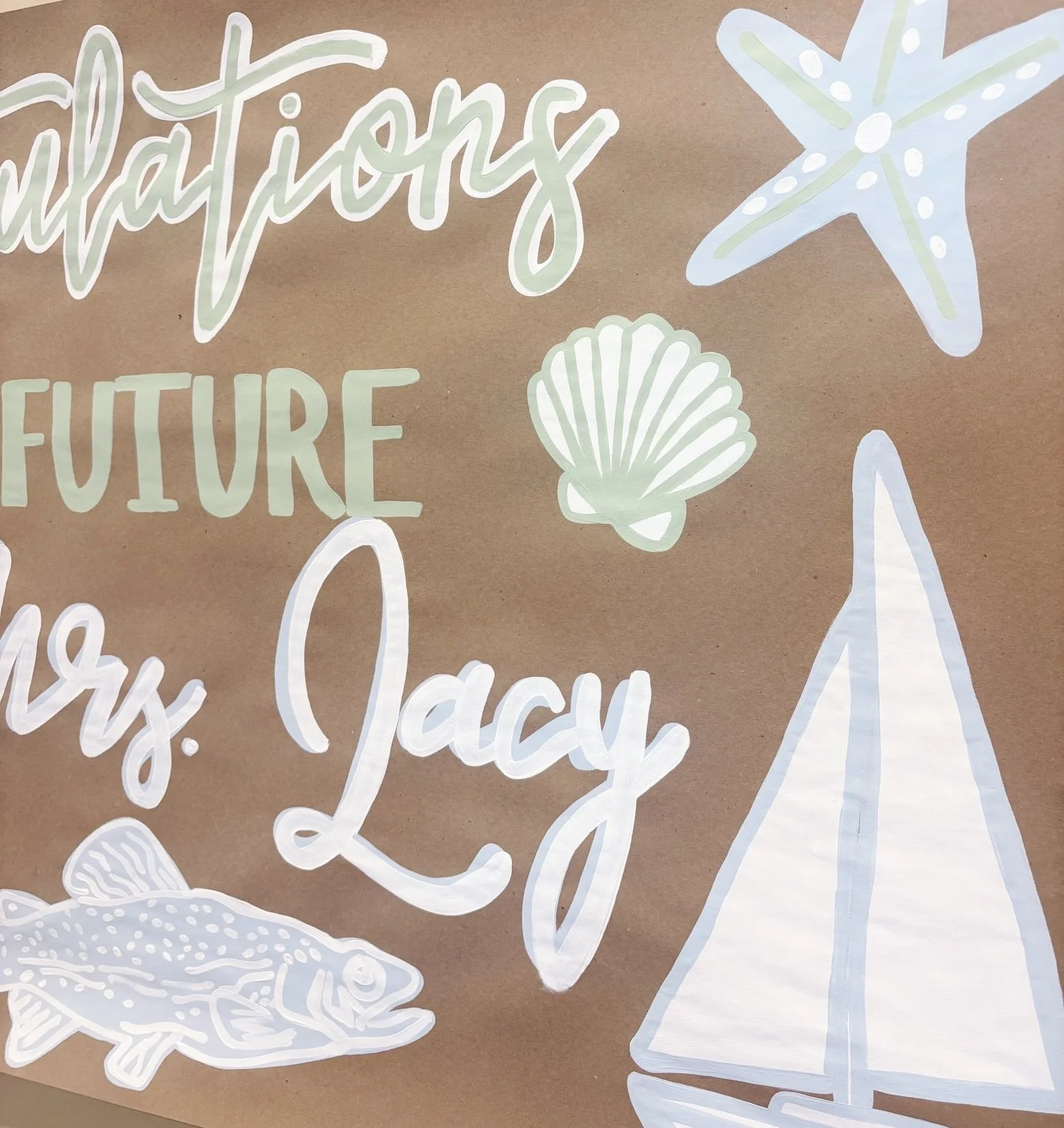 💍🐟🦪🍾🩵loving these coastal vibes!! Congrats to the Lacy&rsquo;s!!!