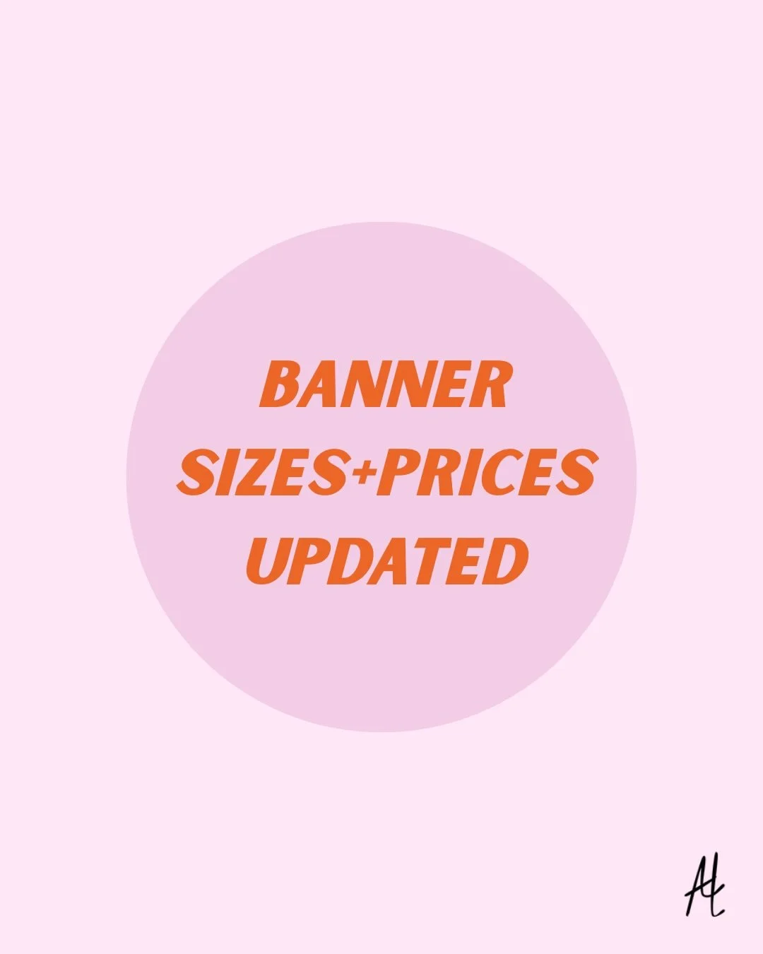Updated banner sizes/prices! Wanting to place an order?? Click the link in my bio to shop and customize your banner! 🩷🤩🧡