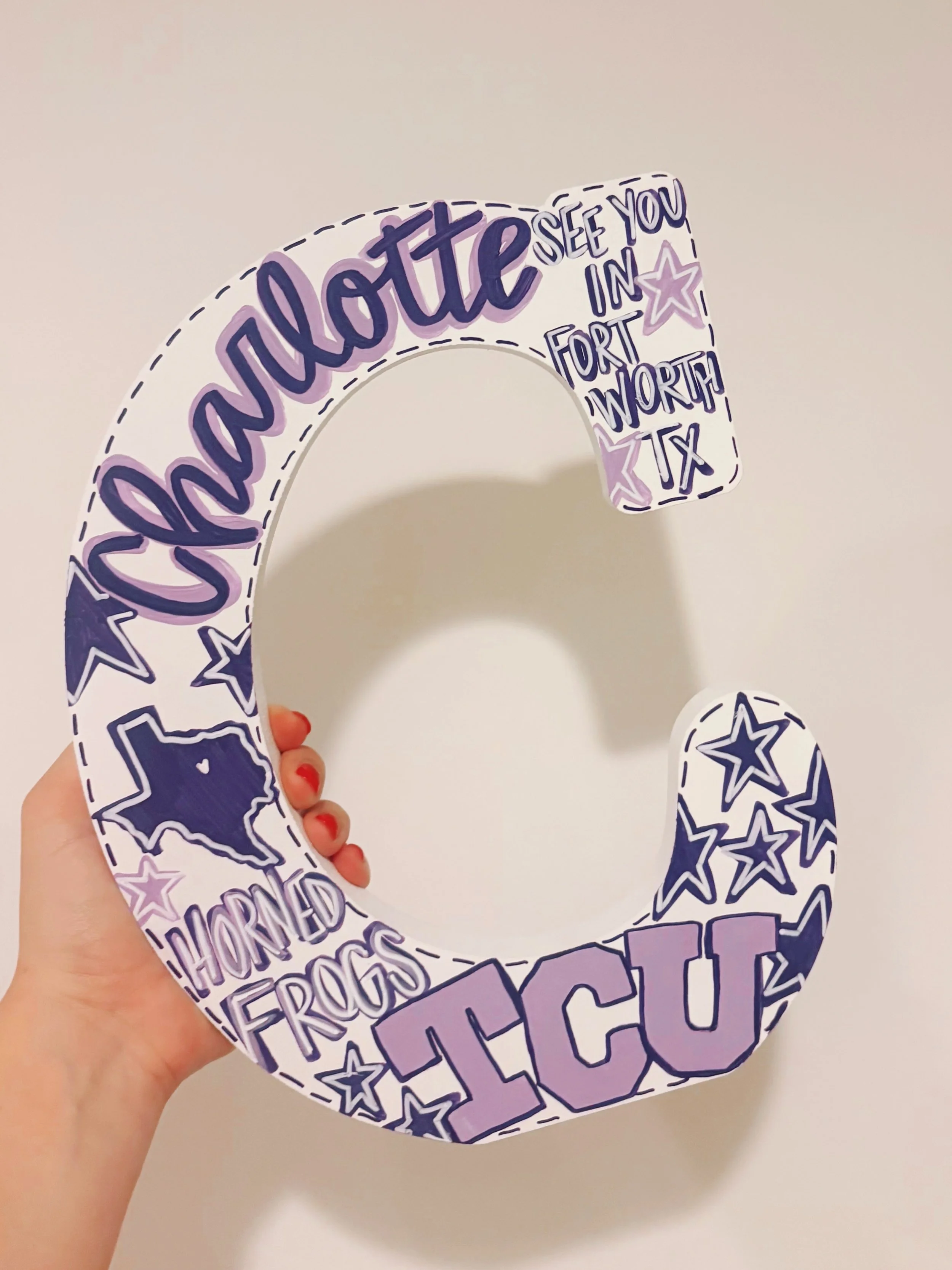 Custom College Letter Decor – Graduation Gift & Dorm Decor