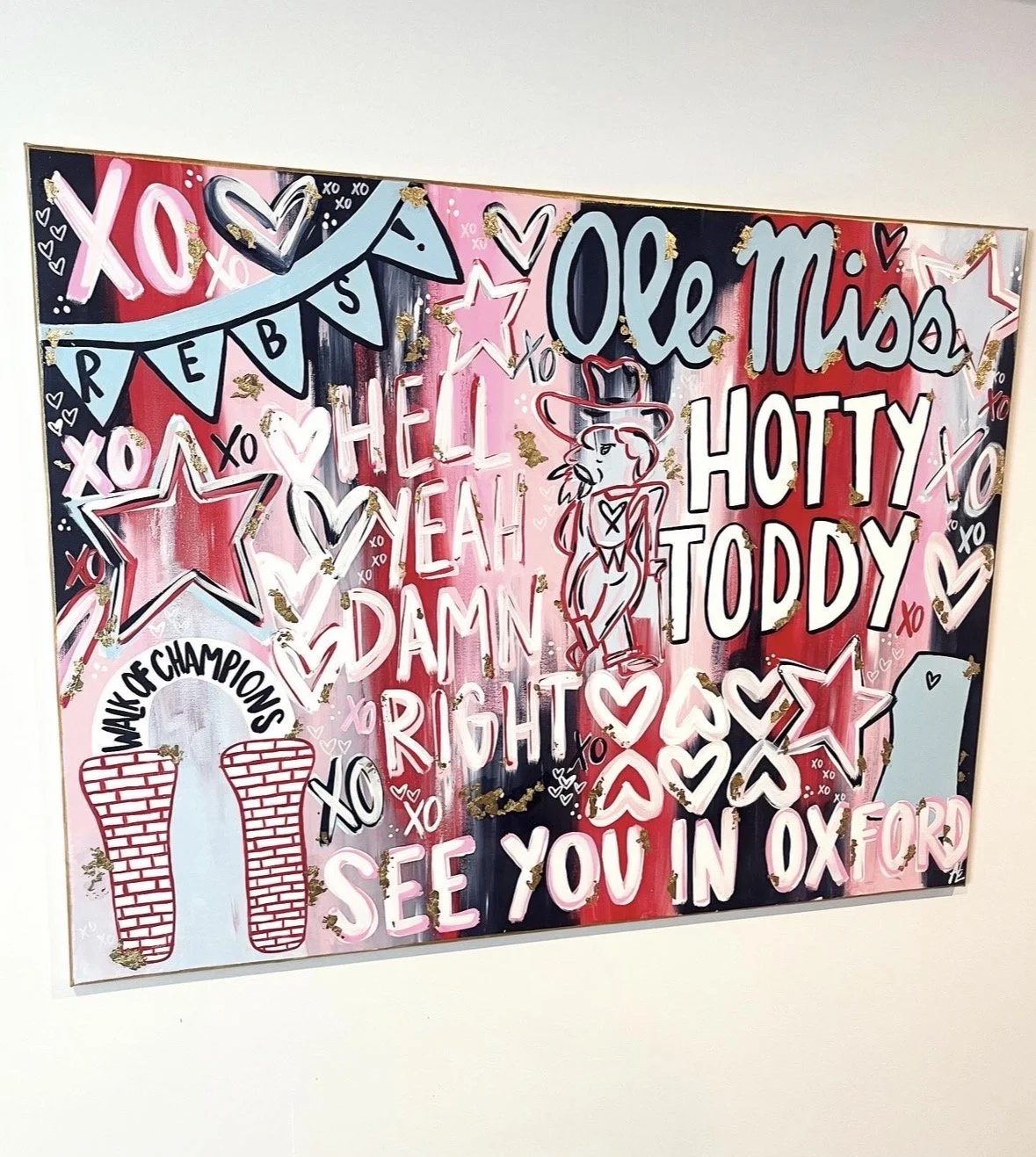 Personalized College Canvas Painting