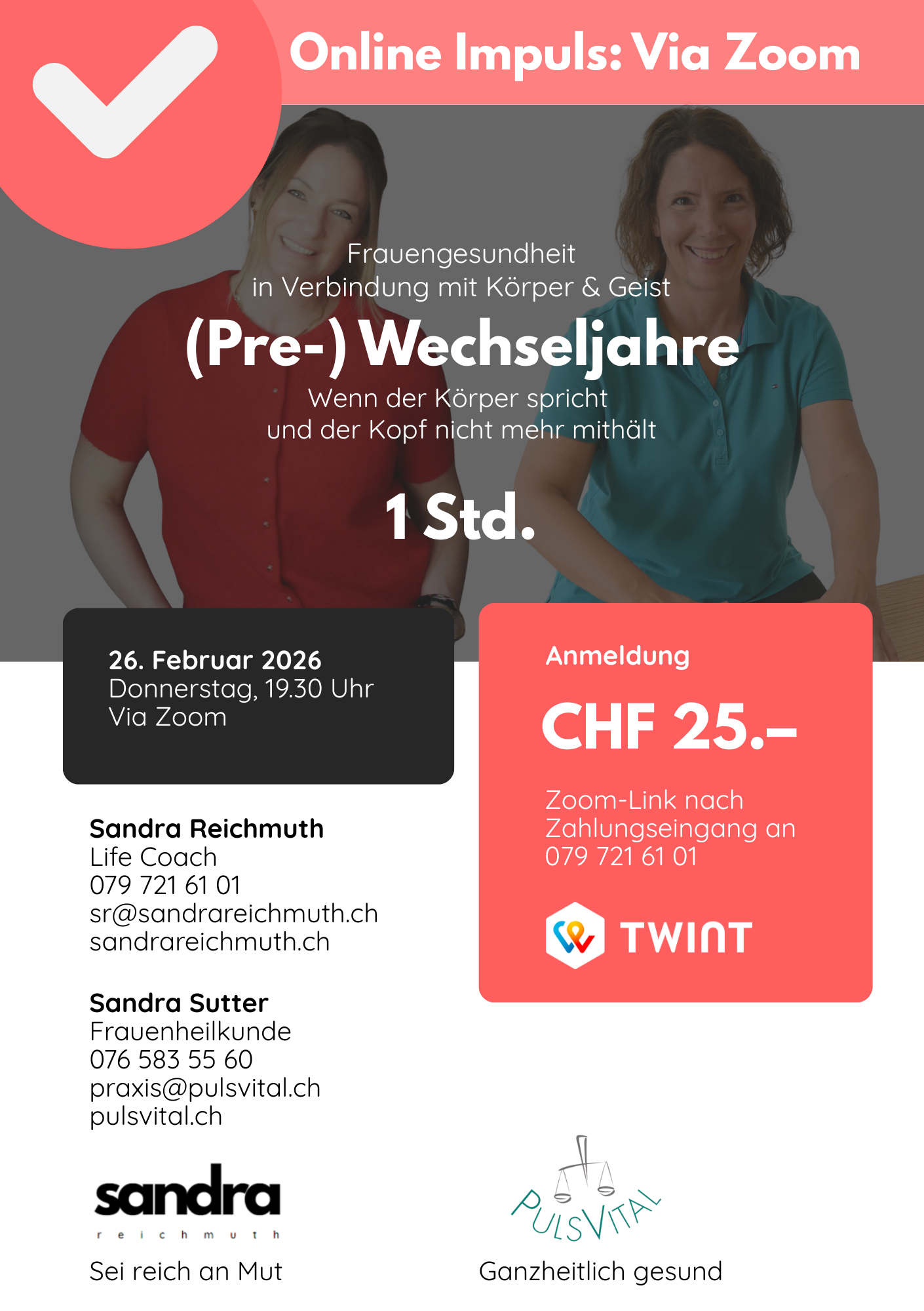 Online Impuls - (Pre-) Wechseljahre