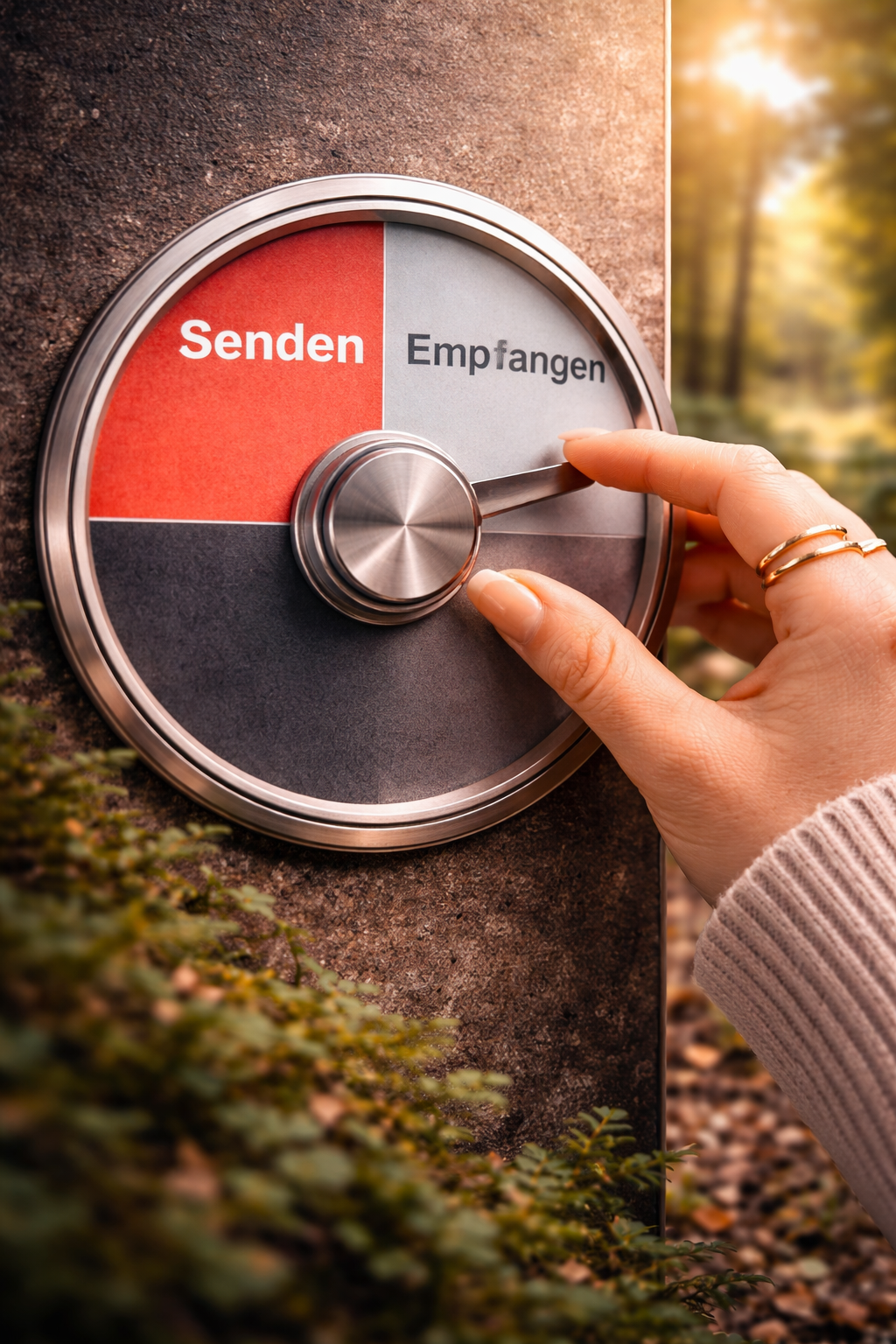 Schalter um: Vom Senden ins Empfangen