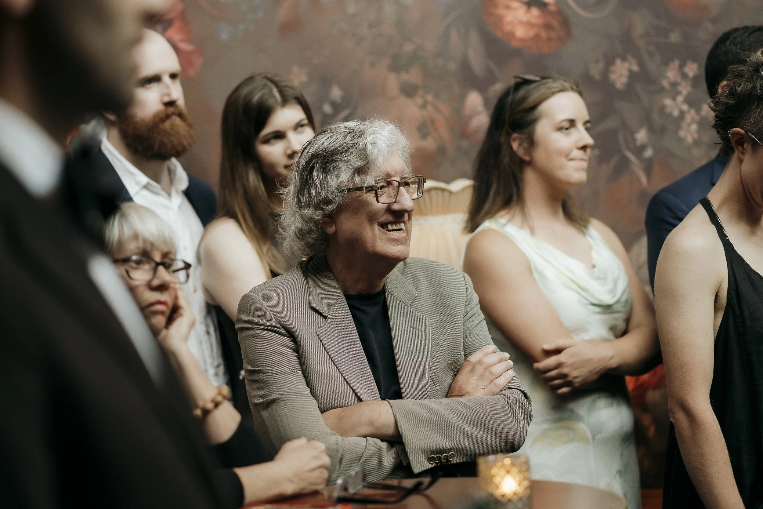 Candid moment of guests Ceremony