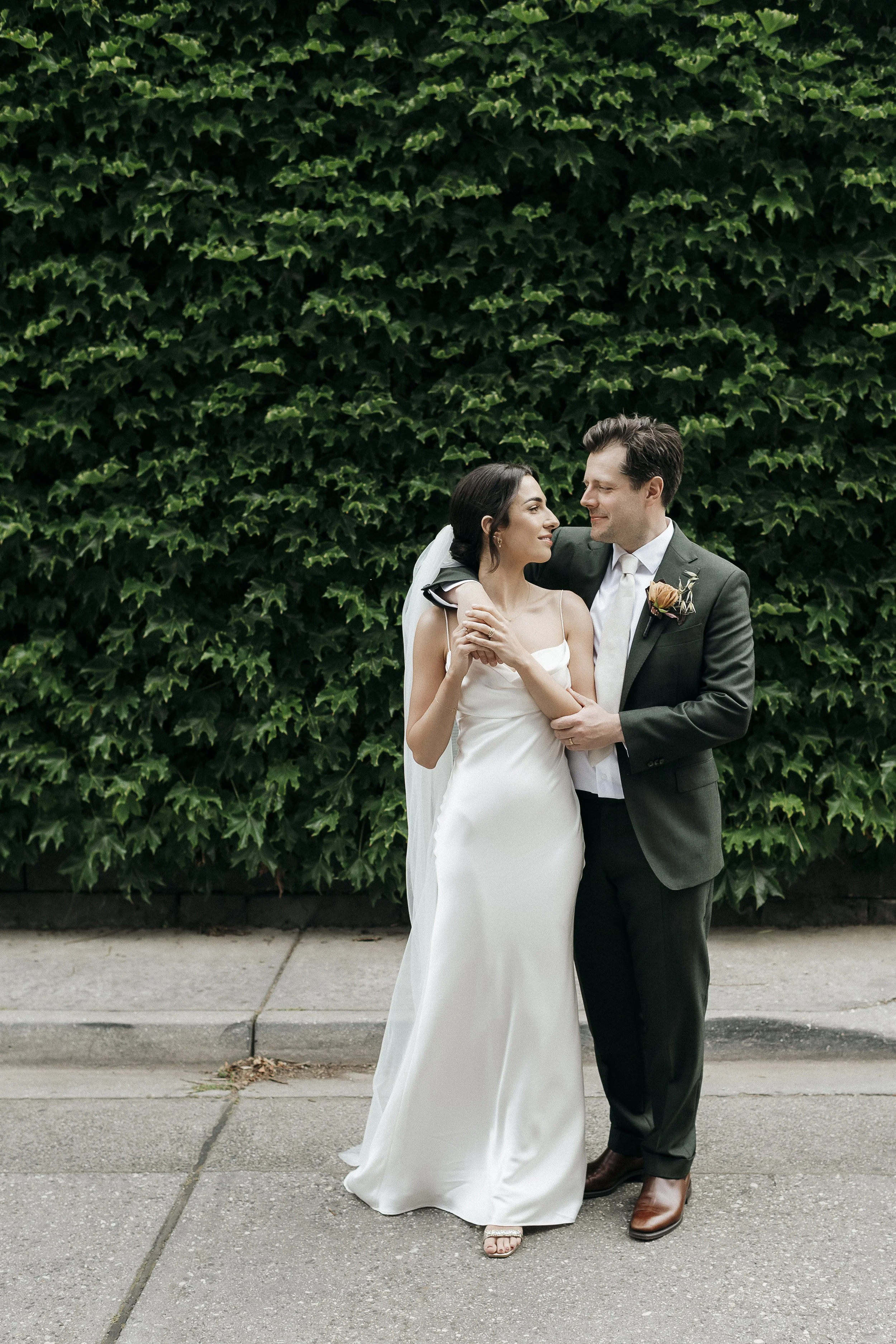 Wedding portraits Collingwood laneway