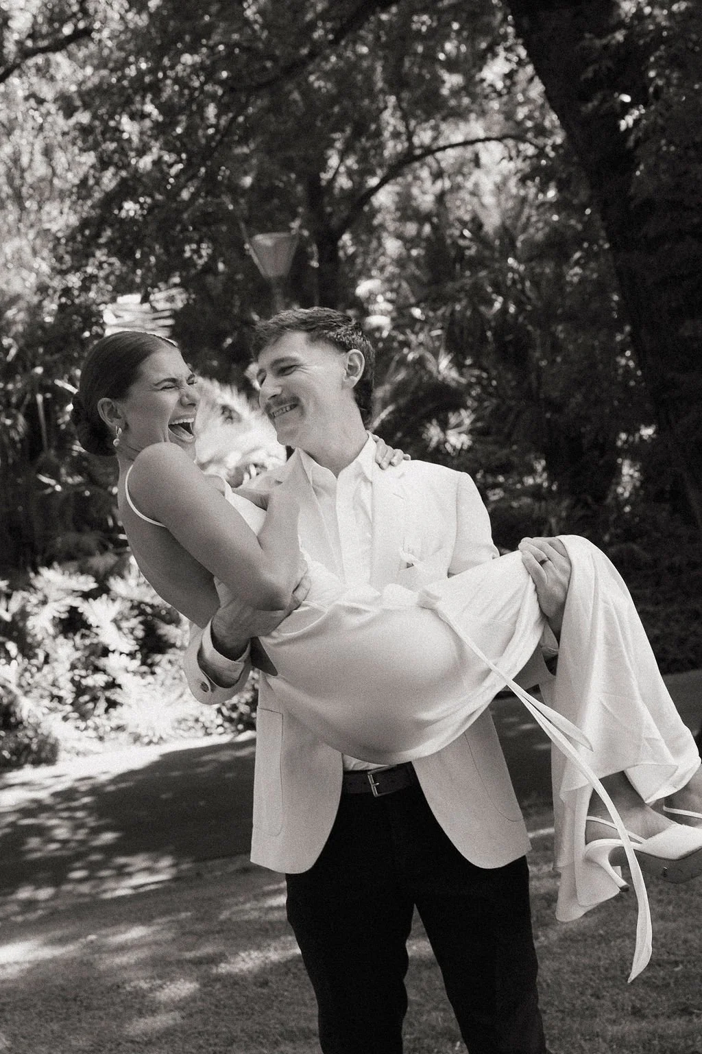 In the moment Black and white