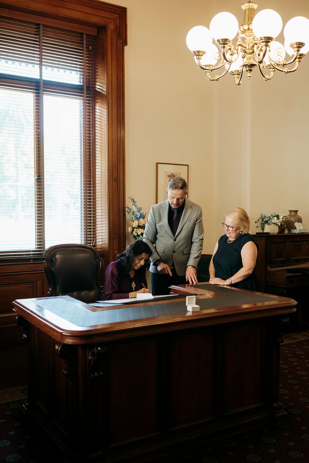 Sign of the marriage register