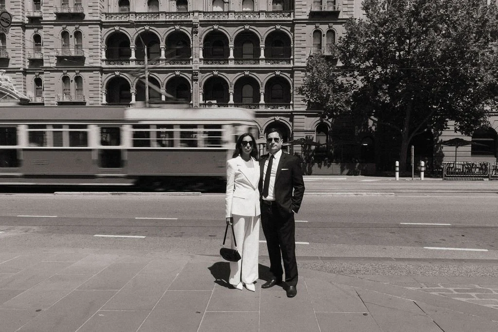 Wedding Photos with the City Circle Tram