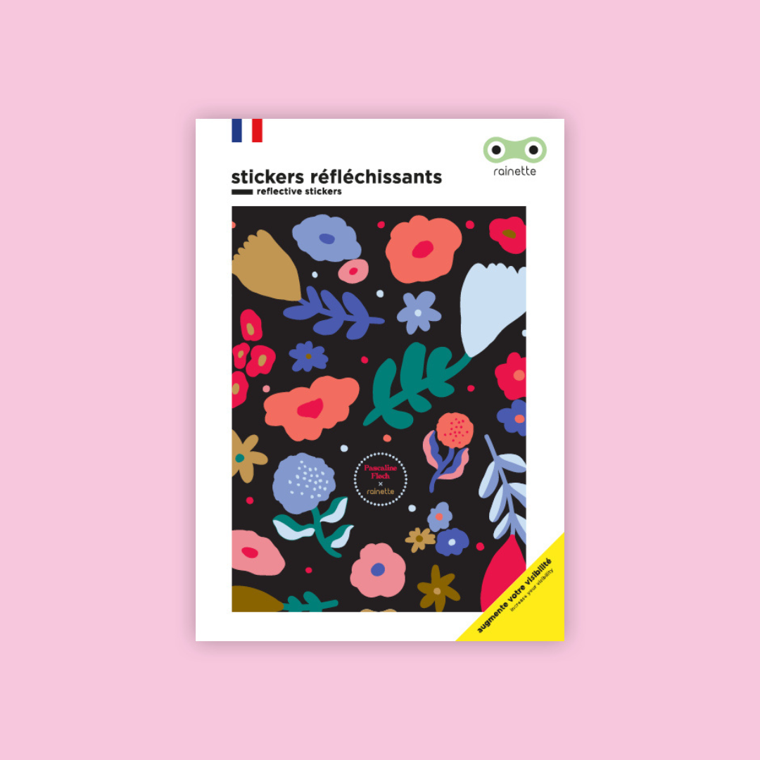 Stickers réfléchissants avec motifs floraux - Rainette Shop