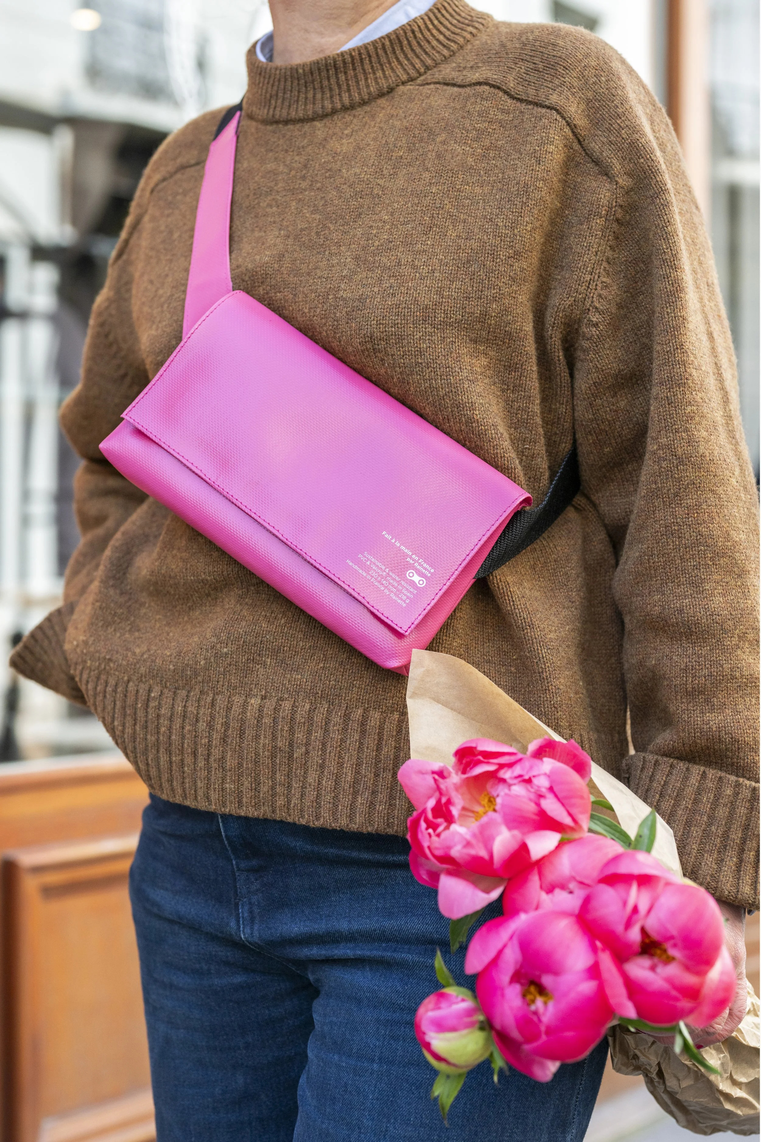 Banane rose en bandoulière - Rainette Shop