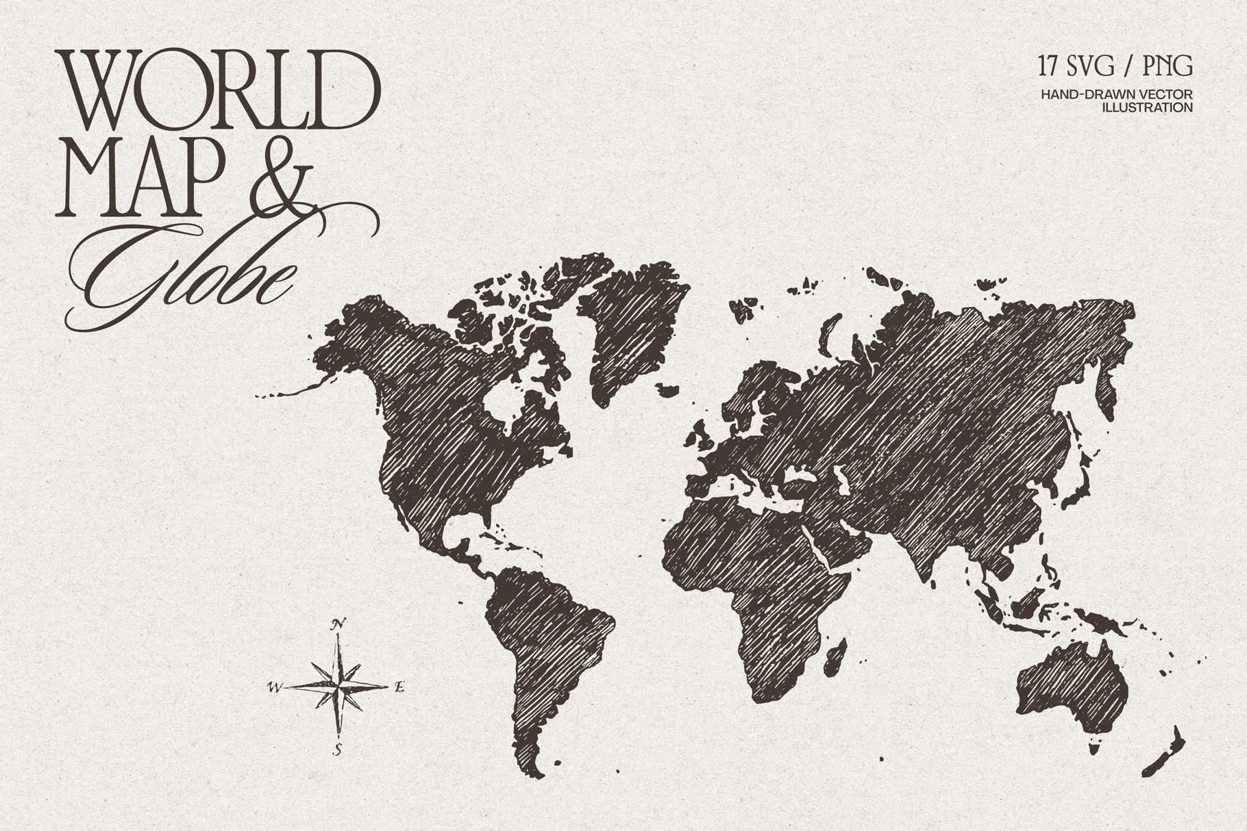 World Map & Globe Engraving