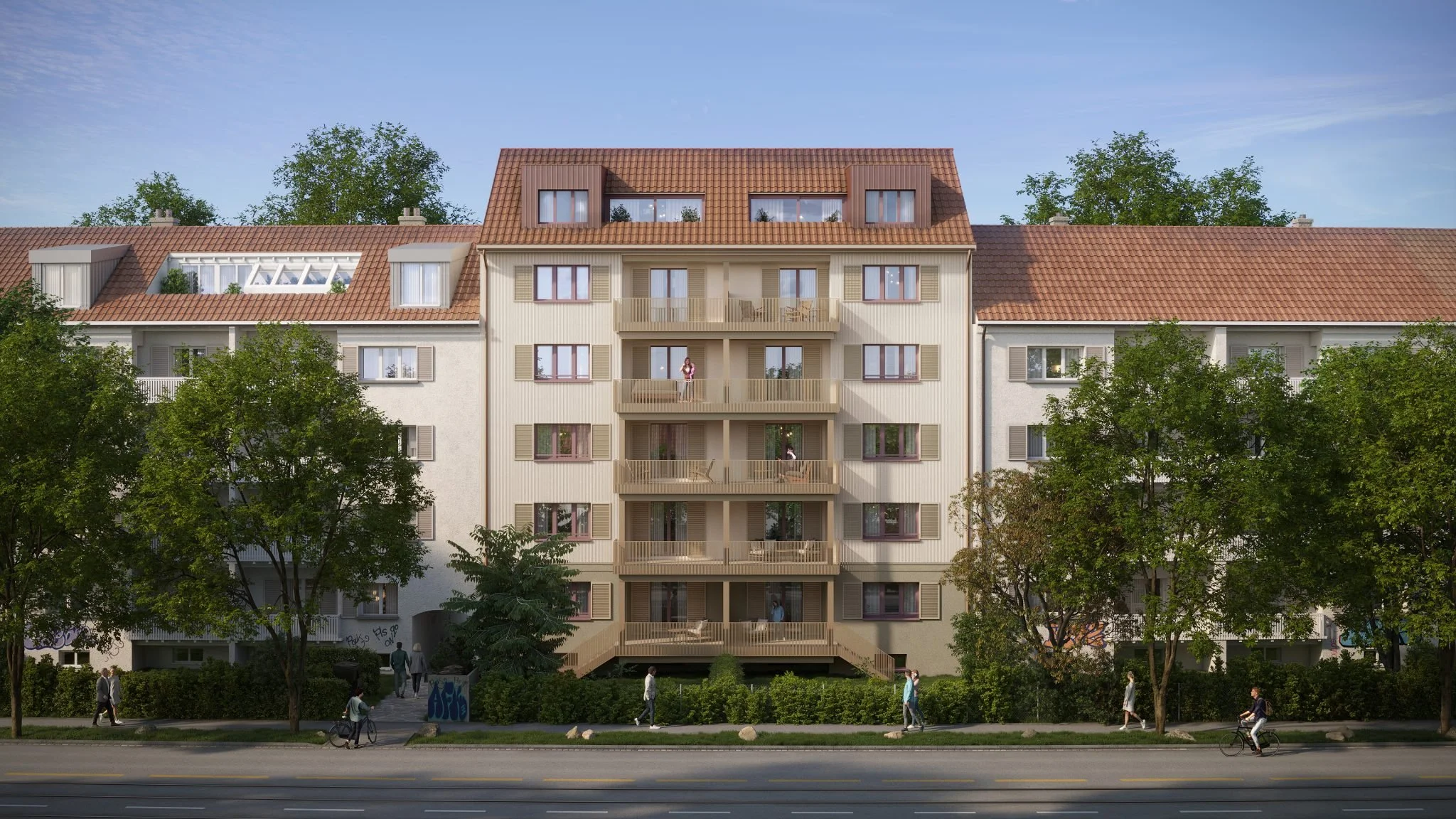 gerade in Zürich-Albisrieden