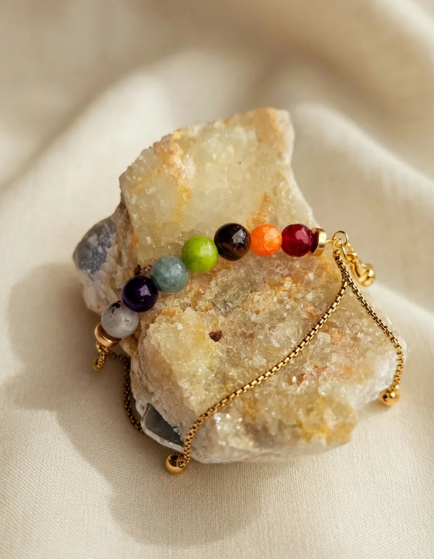 7 Chakra Adjustable Bracelet Chain