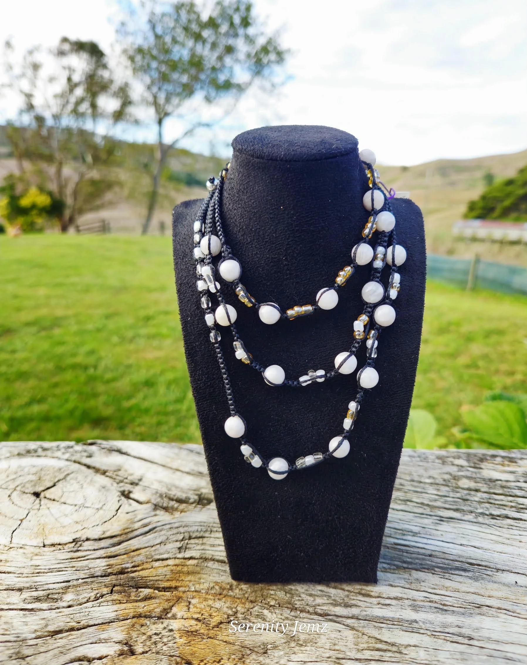 Moonstone Gemstone Beads Necklace