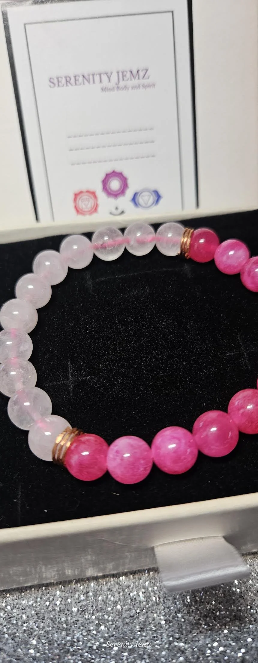 Rose Quartz and Tourmaline Serenity Bracelet