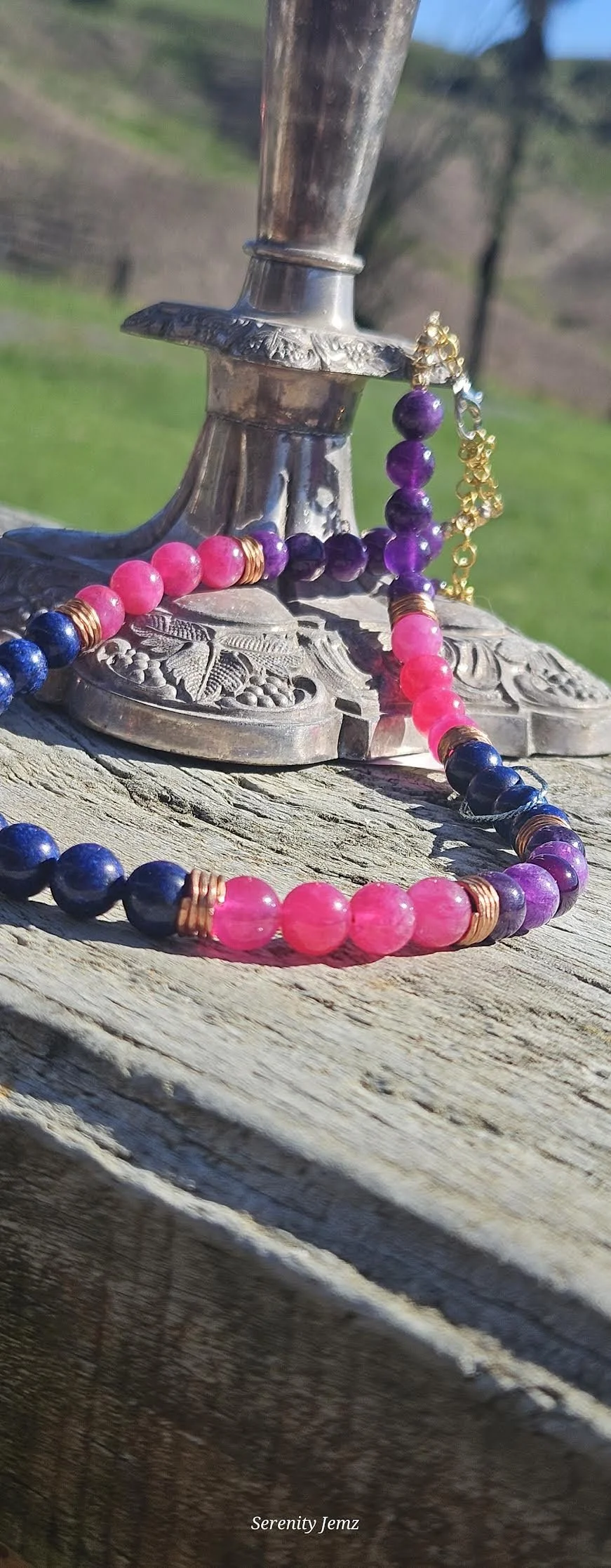 Gemstone Radiance Copper Necklace