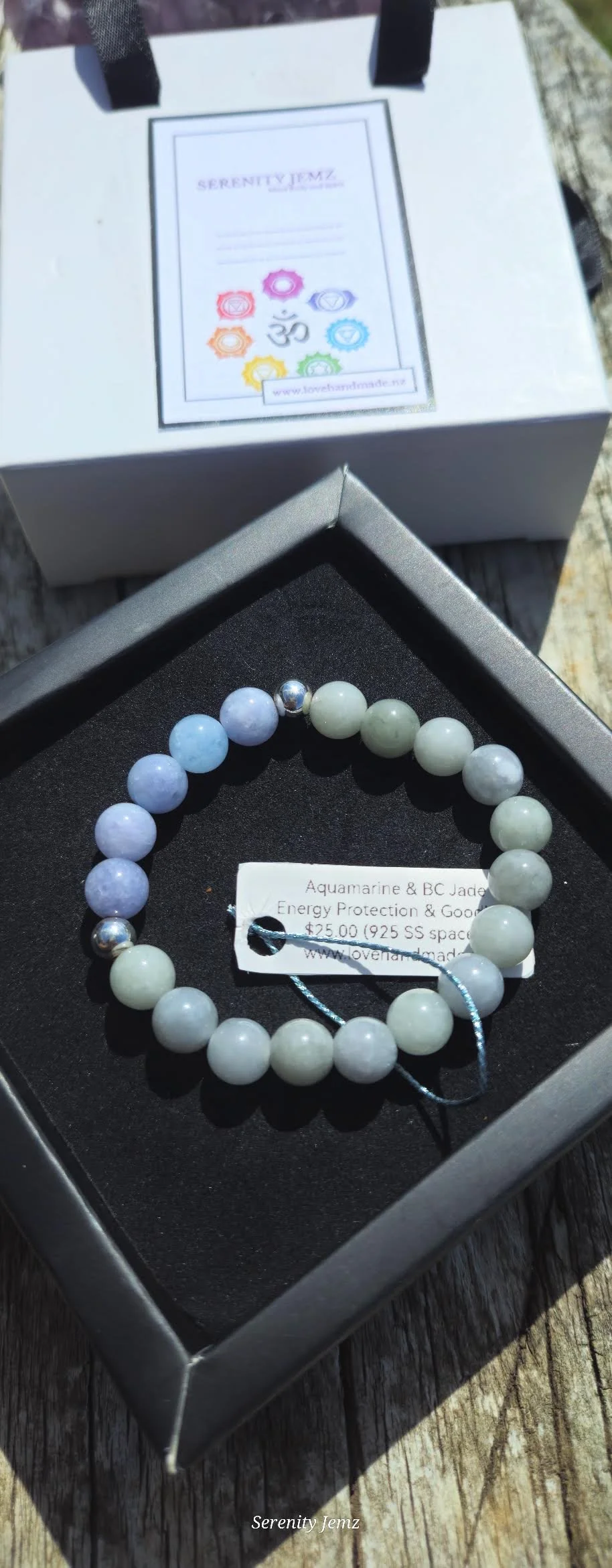 Aquamarine & Jade Serenity Bracelet