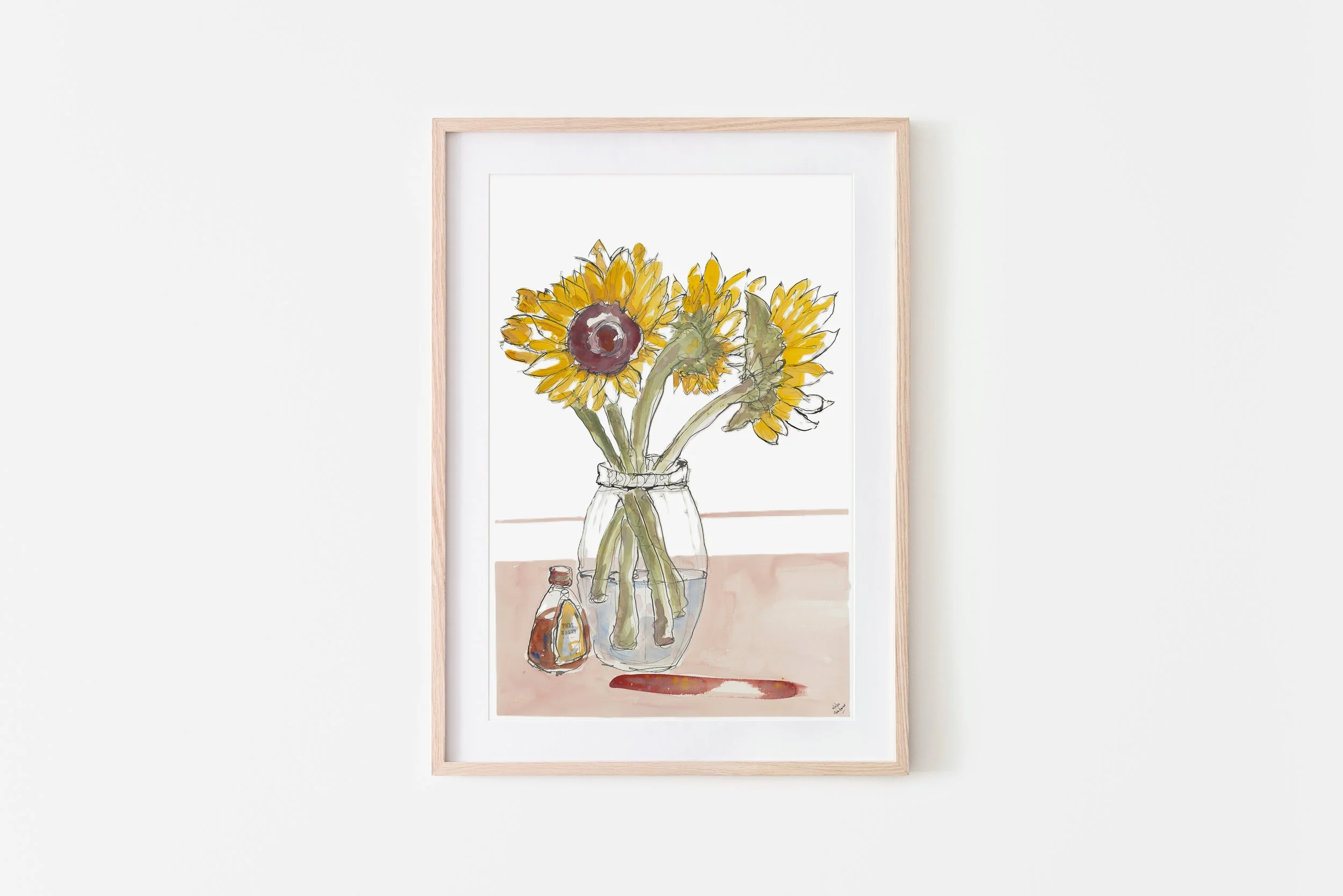'Sunflowers & Honey' - Illustrated Print (2026)