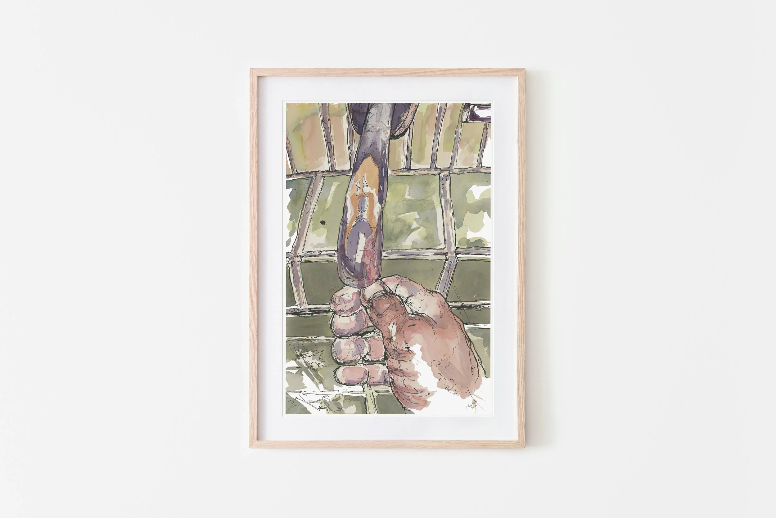 One Hand Washes (Framed).jpg