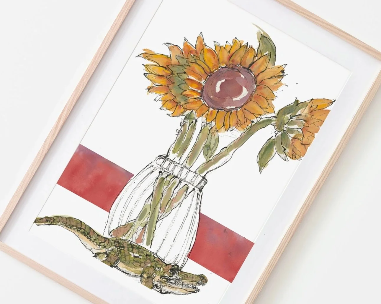 Sunflowers+and+Crocky+Framed.jpg
