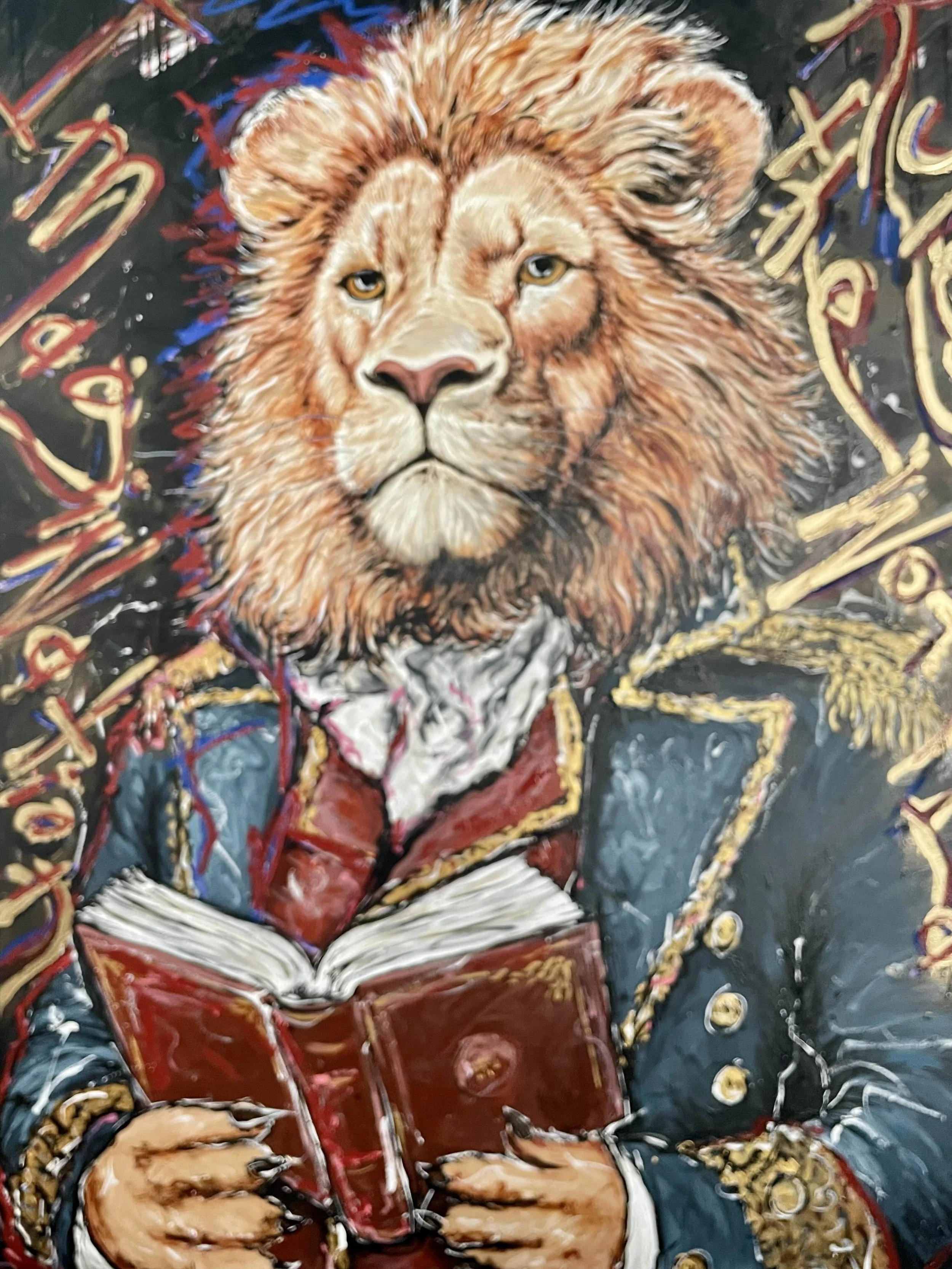 Title:  Imagination Rules the World  Size:  122cm w x 82cm H Artist:  The Space Cowboy