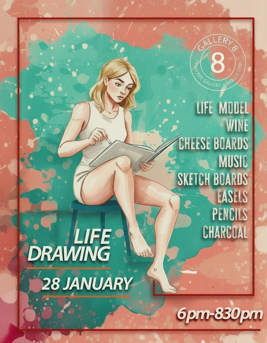 An Evening of Life Drawing at Gallery 8
