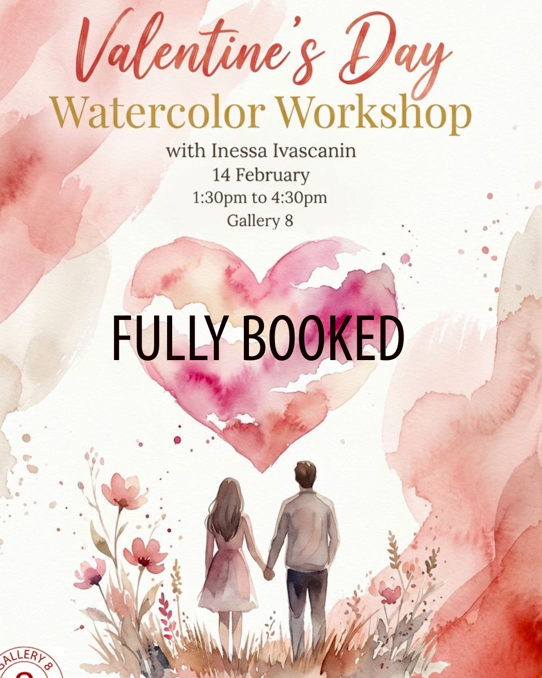  Art Workshop 1.30pm - 4.30pm Watercolour - Fully Booked next session 28th Feb