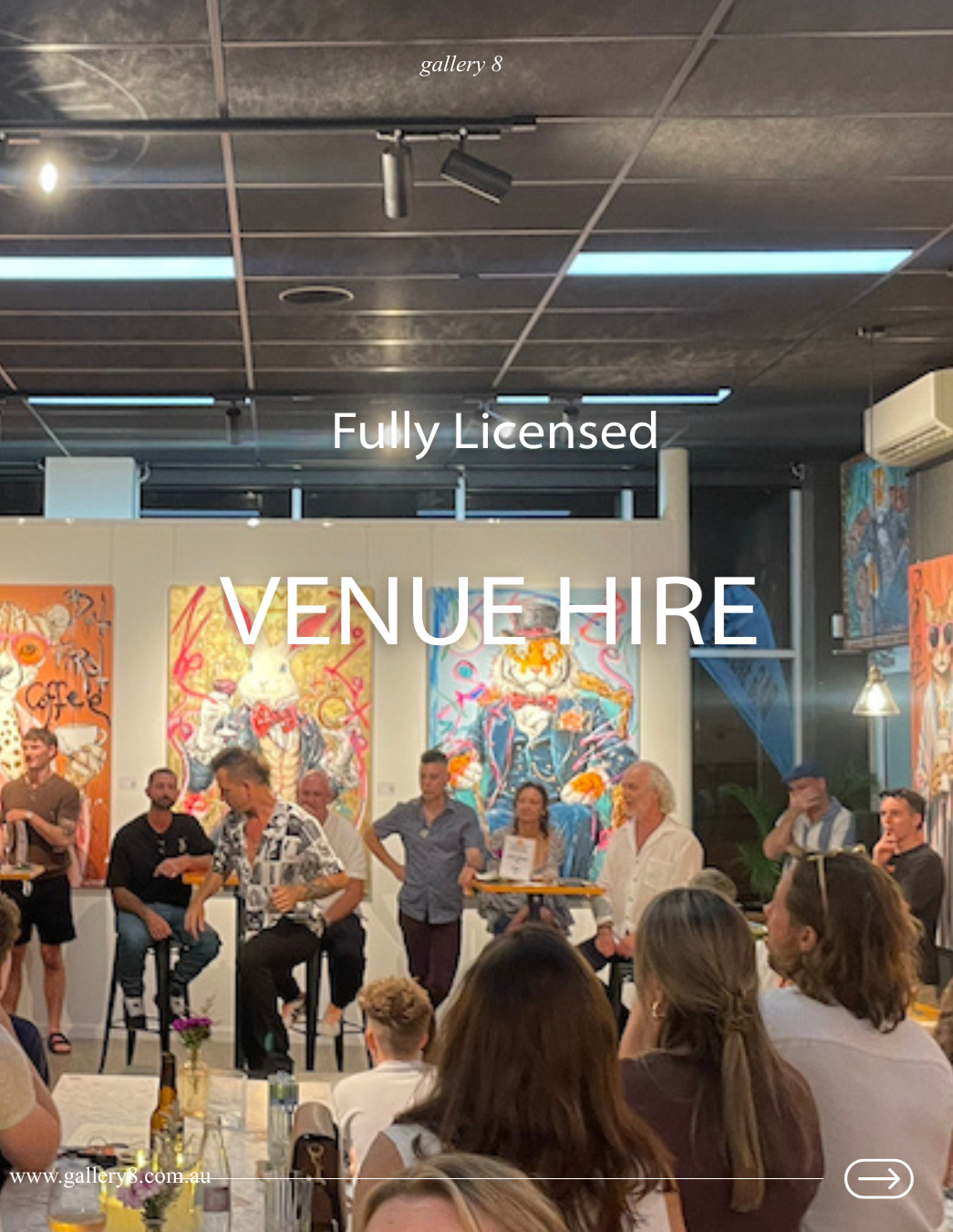 Book your next event at Gallery 8 