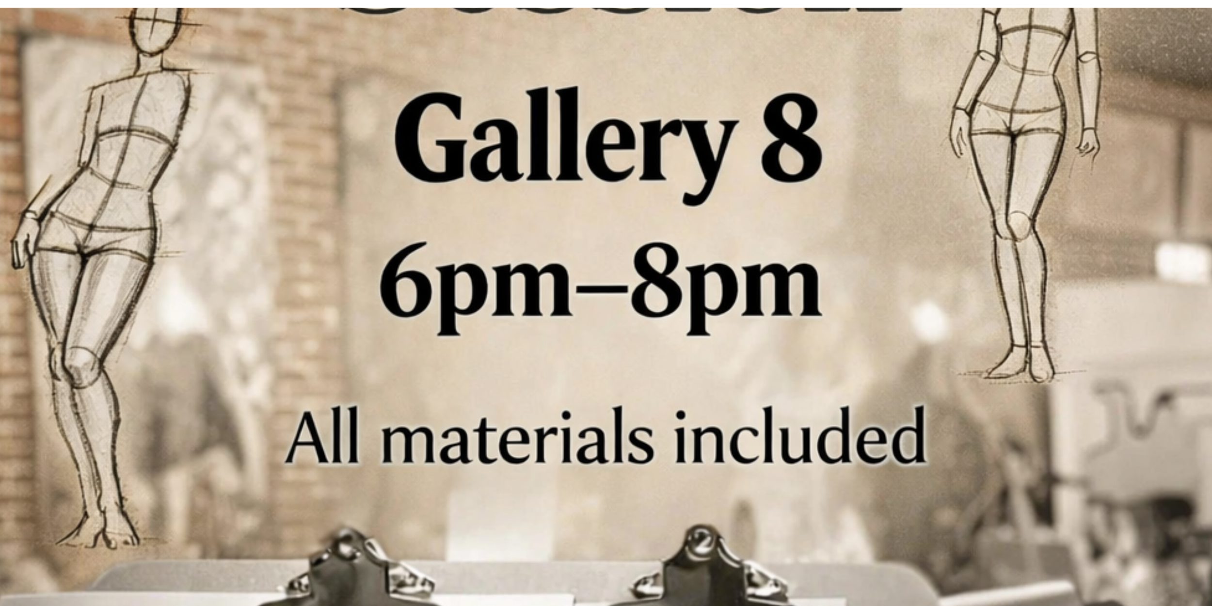 Life Drawing All materials included $35- professional model 