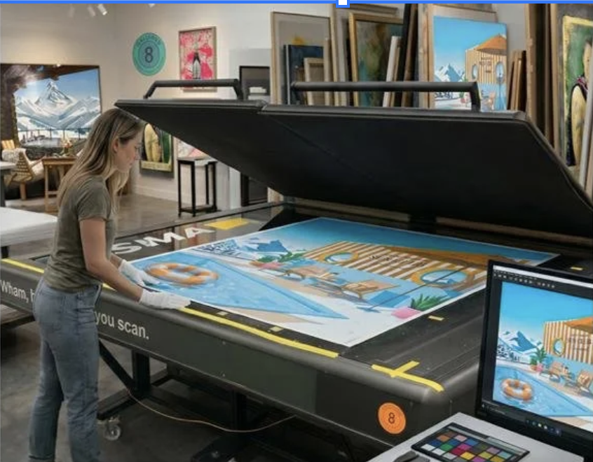 Why Scanning Your Artwork Beats Photography (And What 600dpi Actually Means)