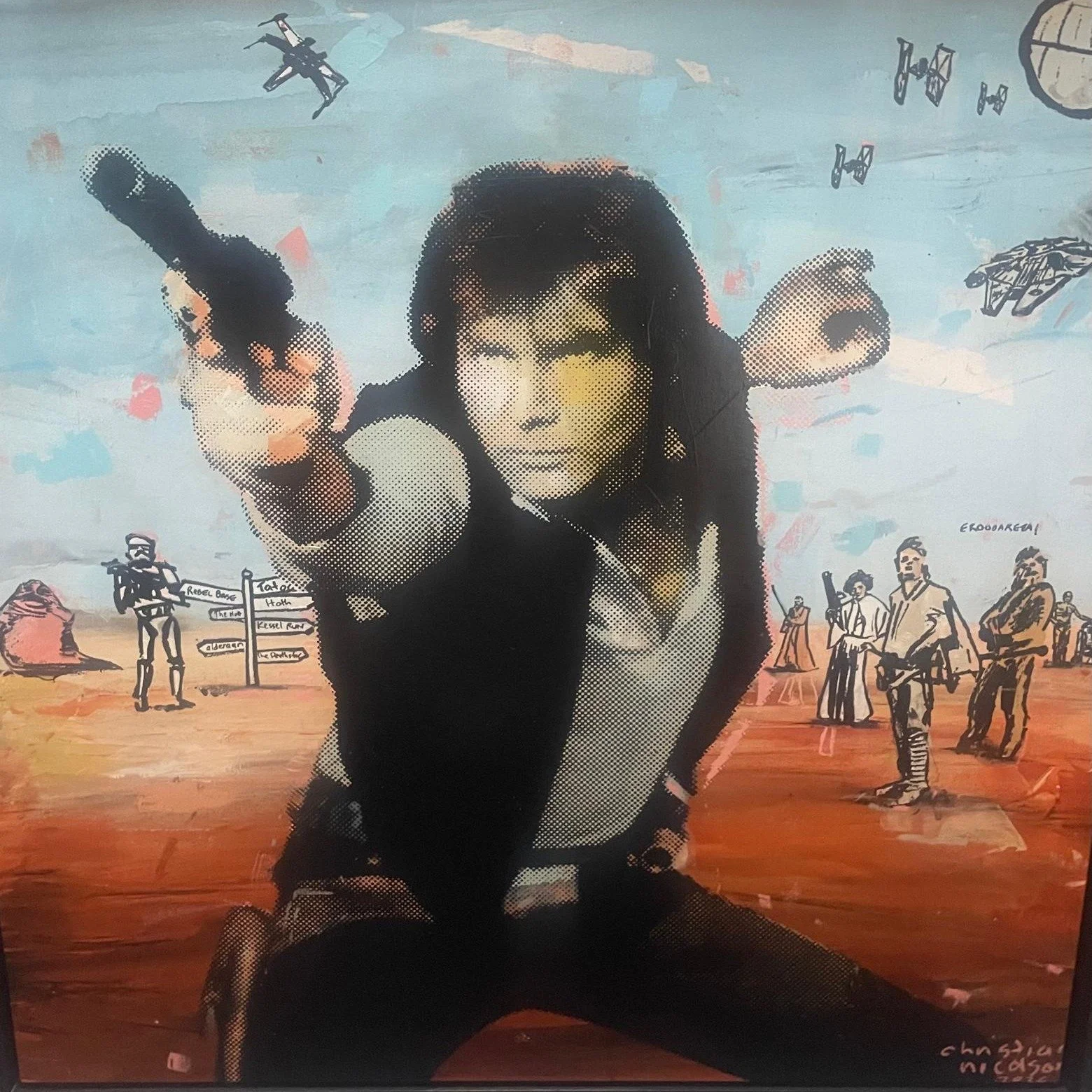 Three icons, Three moods.  From the swagger of the wild west to the energy of the cult cinema.  Now showing at Gallery 8
 #gallery8goldcoast #popart
