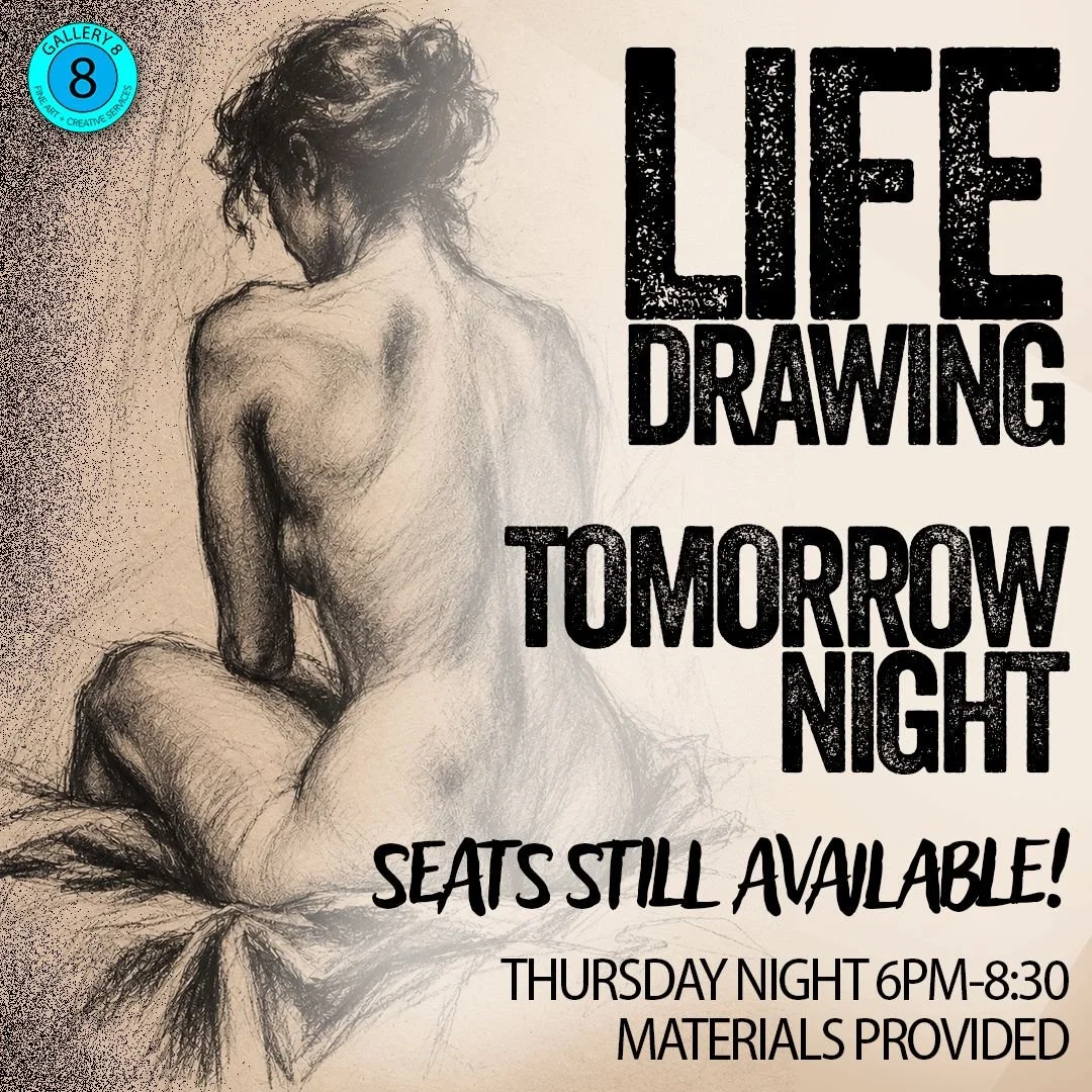 Book now online or phone the Gallery.  LInk in Bio