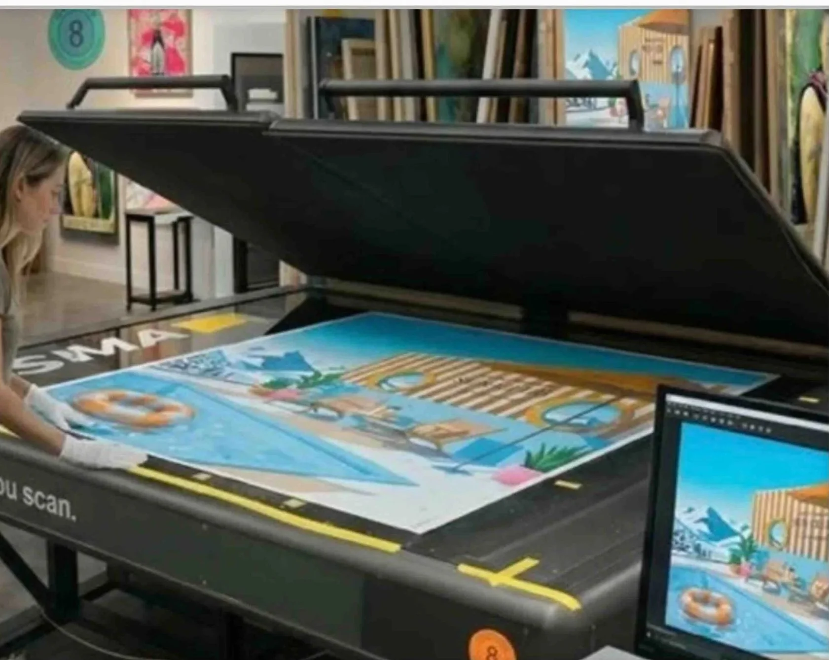 SCANNING SERVICES - Museum-grade large-format scanning,  High-resolution digitisation and colour matching