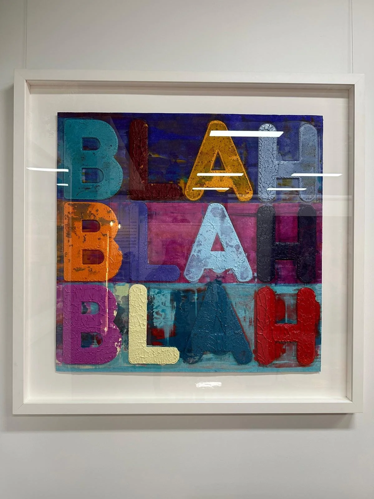 Title:  "Blah Blah" Mel Bochner 