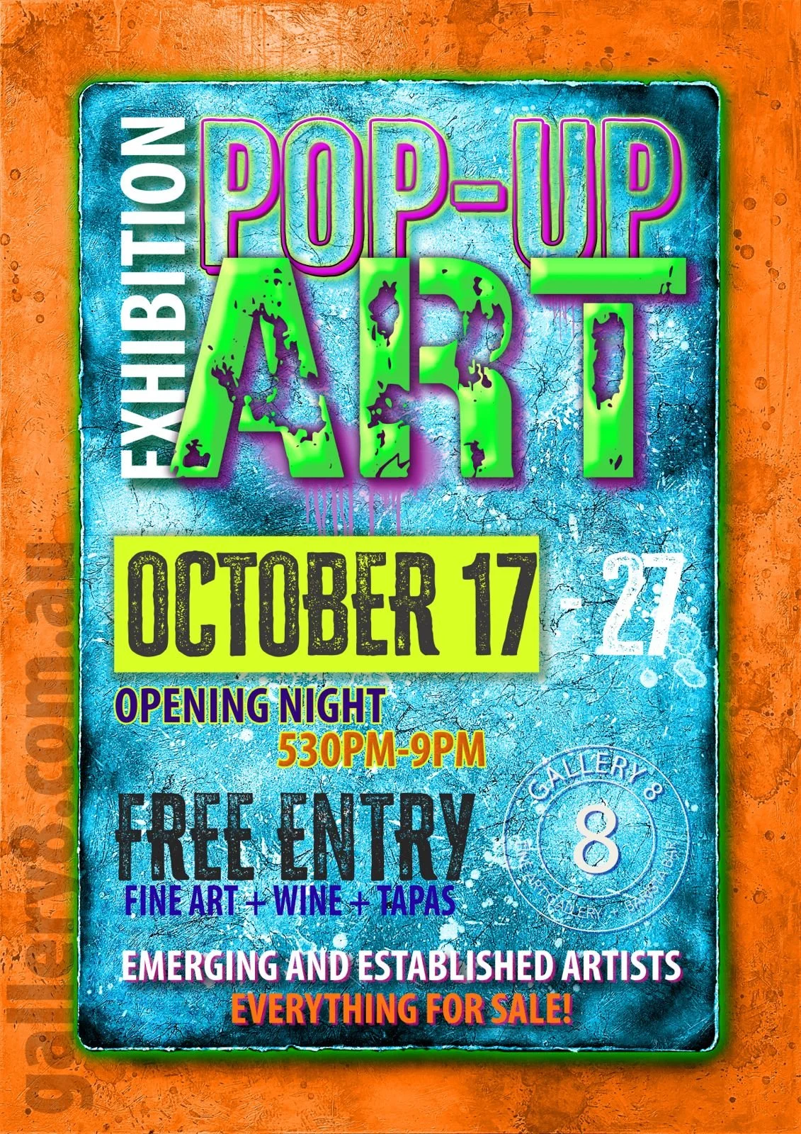 Pop Up Art Exhibition Oct 17 - 27 Oct