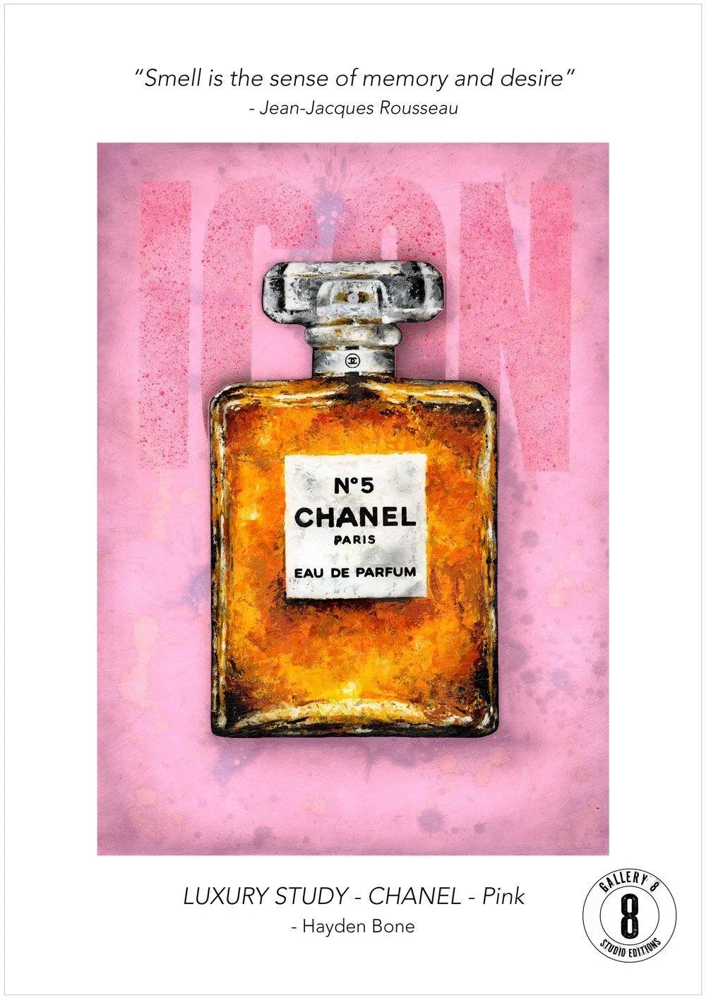 Collectable Art Card – Luxury Study: Chanel – Pink
