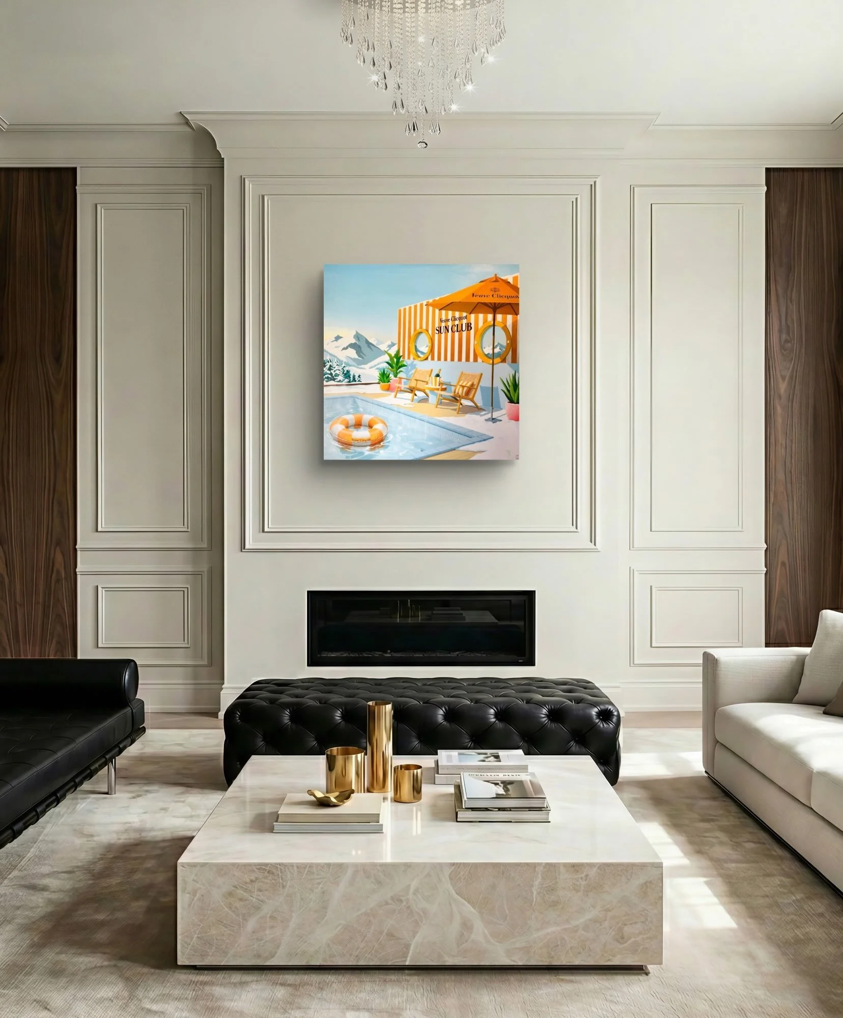 Sun Club #1  (Hand embellished Giclee print)