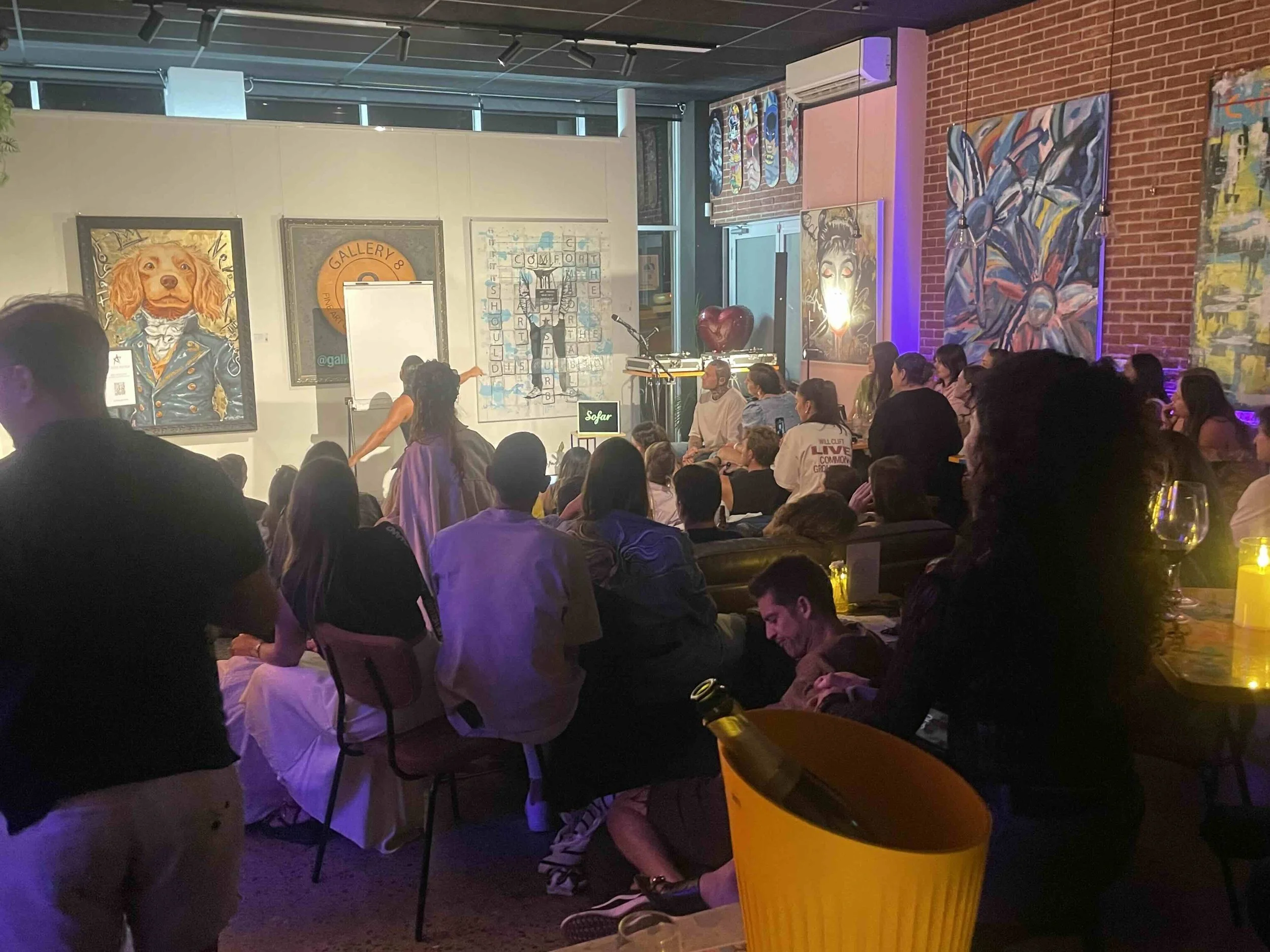 This event was for approx. 80 guests in a lounge style and seating options