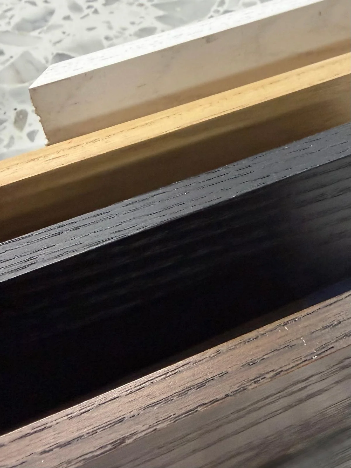 Oak Frame, Black float frame, White Float Frame