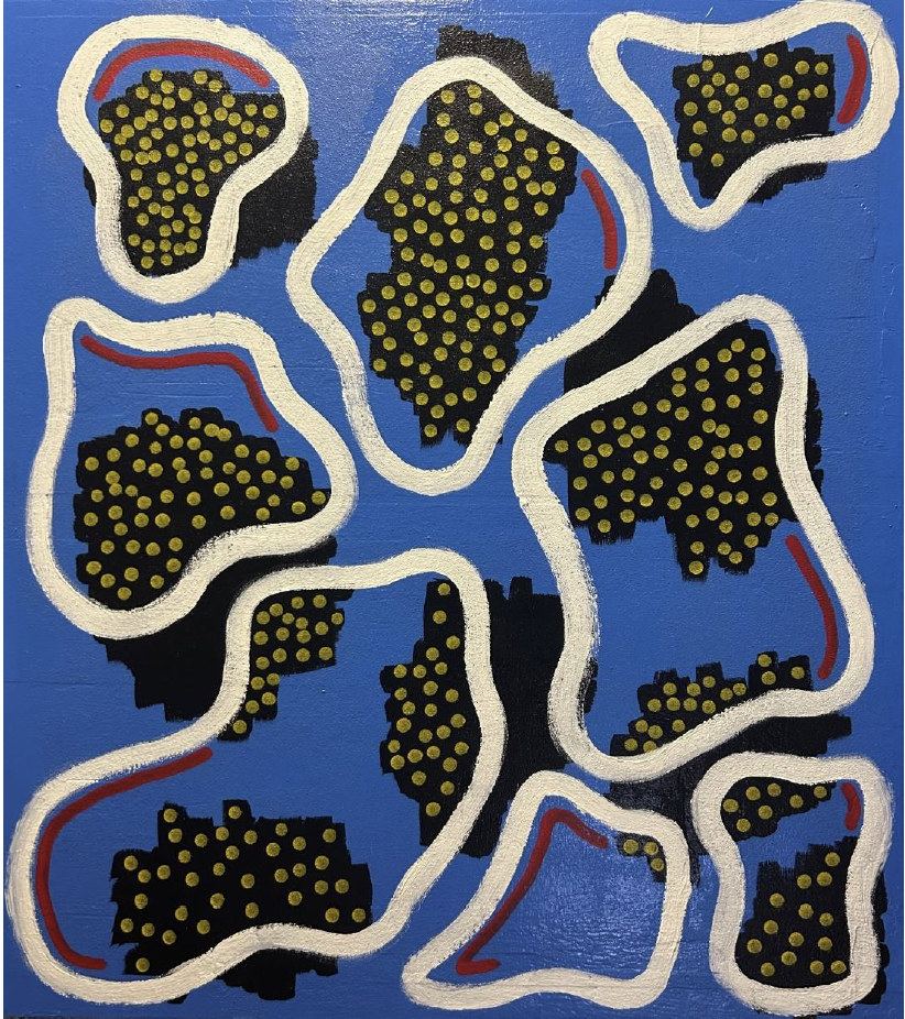 Title:  WHITE BOY Size:  90cm x 80cm 