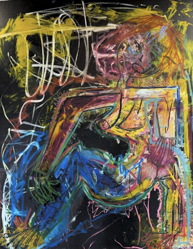 Title:  "I PLAY BETTER BY MYSELF" Size: 137cm x 174cm 