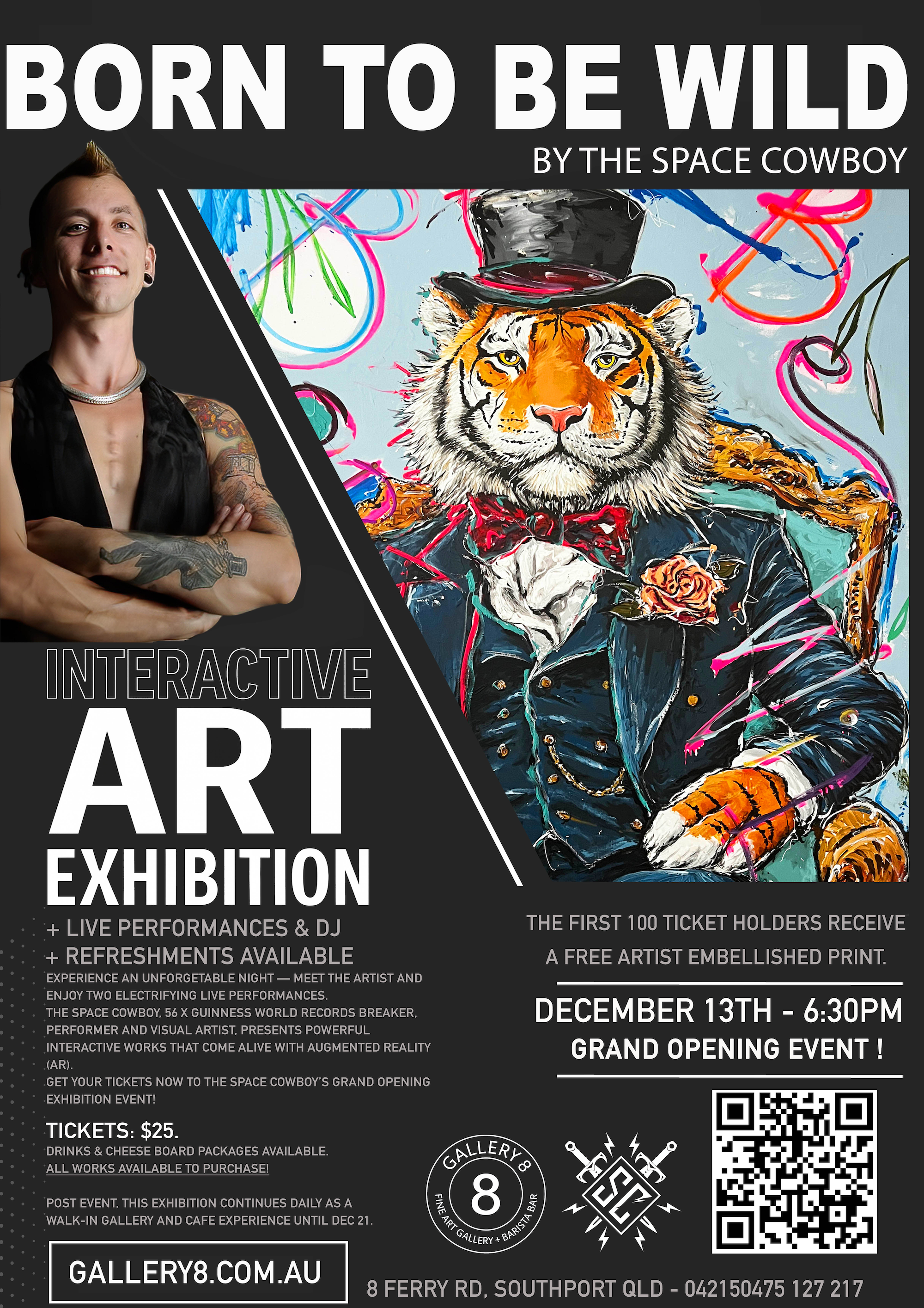 Augmented Reality BORN TO BE WILD THE SPACE COWBOY” AR EXHIBITION Limited Tickets $25 adult kids $5