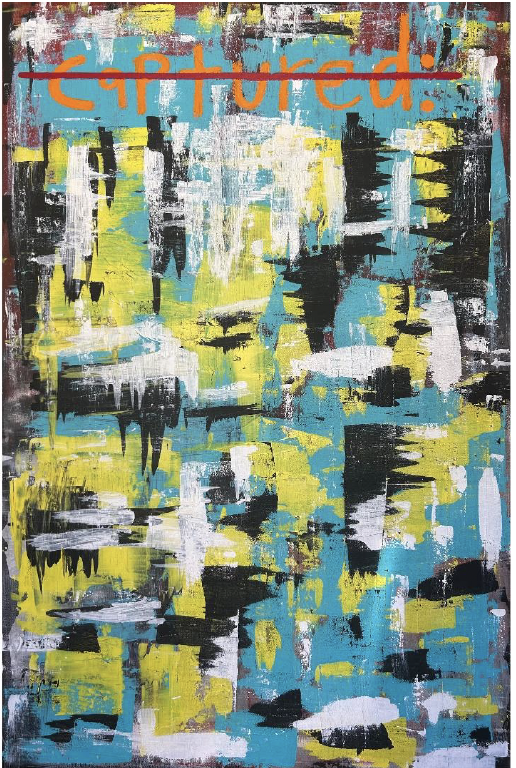 Title:  Captured Size:  125cm W x 175cm H Artist:  Tarik Dallinger-Dimizio. Price:  $5450