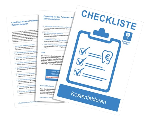 Kostenfaktoreneiner Zahnimplantation