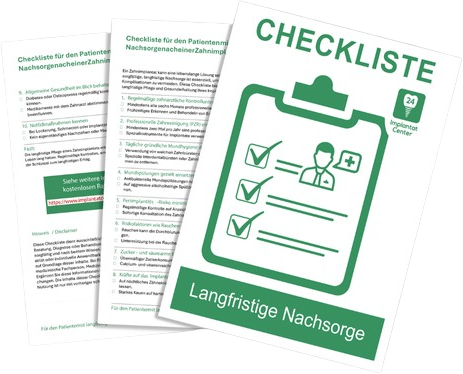 Langfristignachder Zahnimplantation