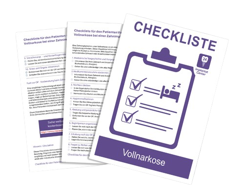 Vollnarkose während der Zahnimplantation